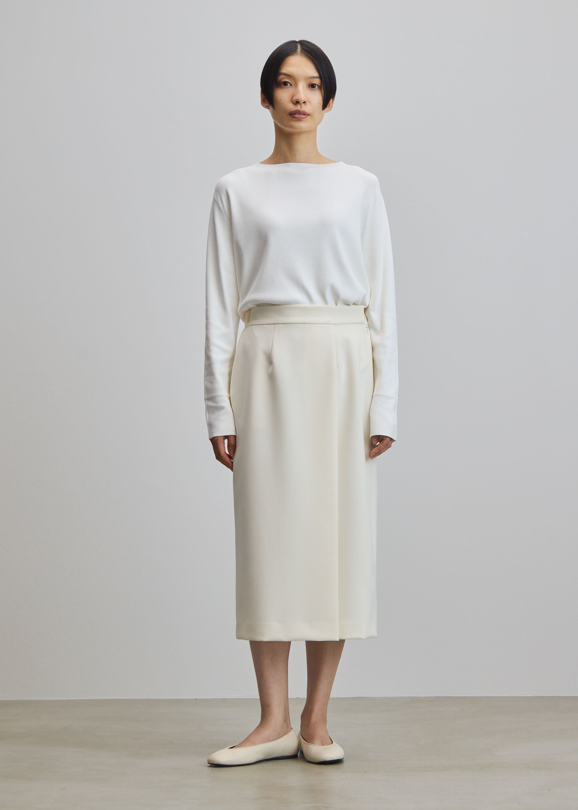 クルーネックニットプルオーバー