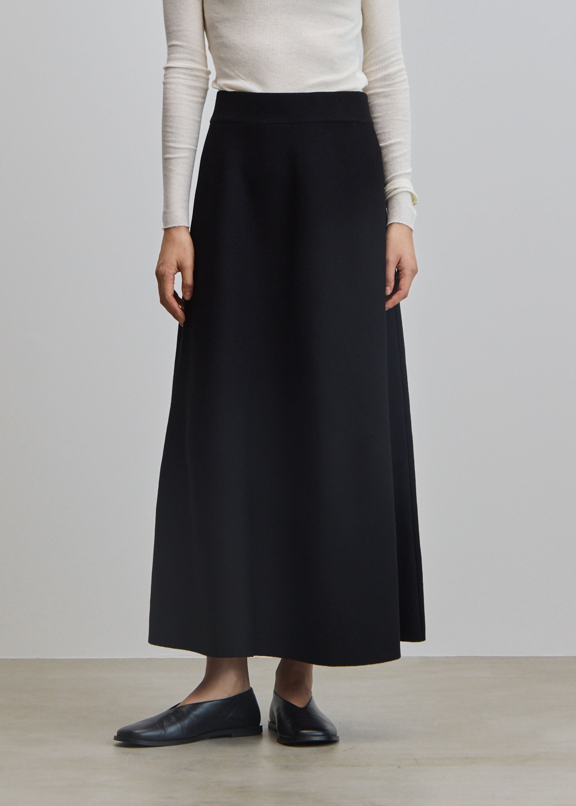 スウェットライクフレアスカート