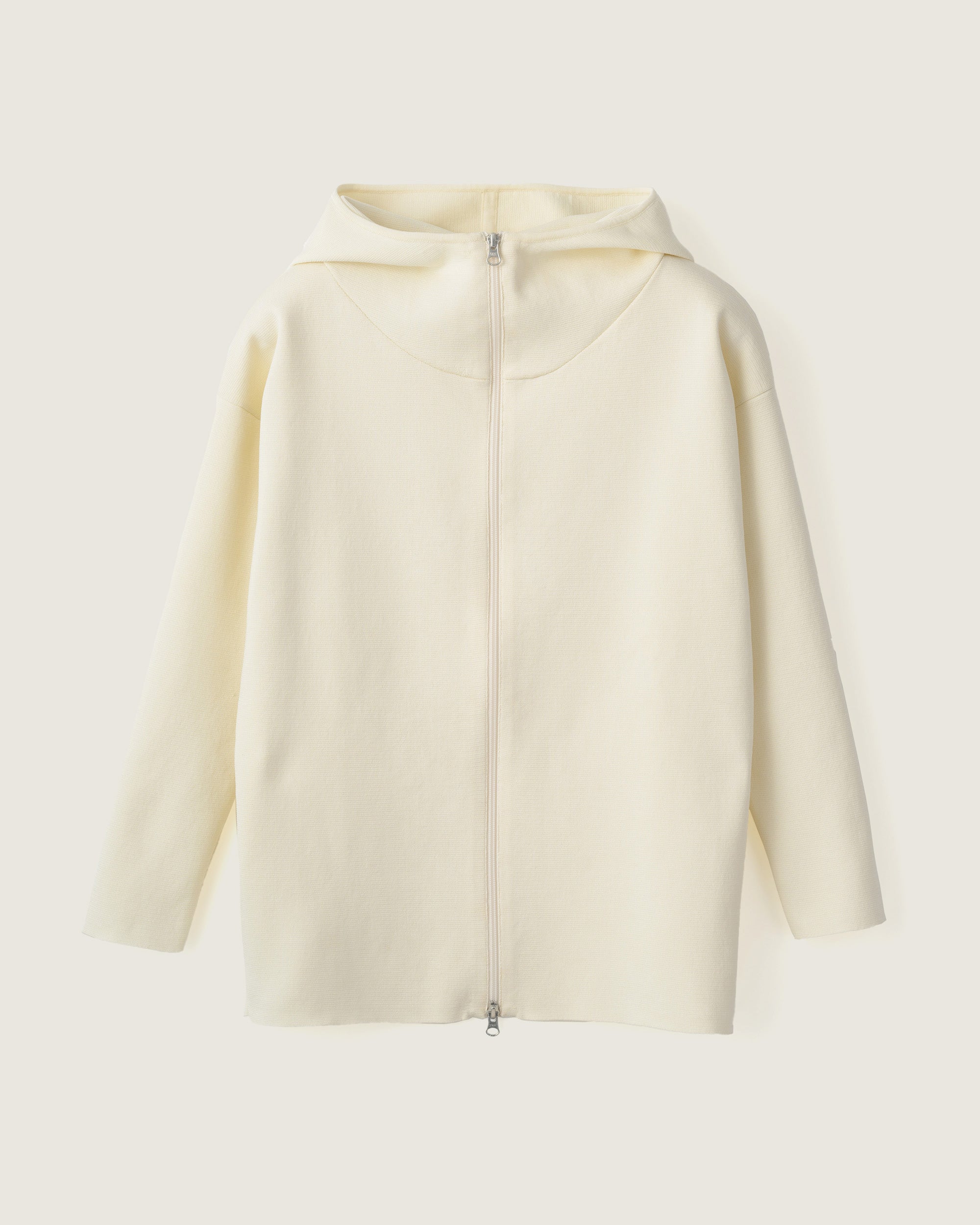 ミラノリブニットパーカー