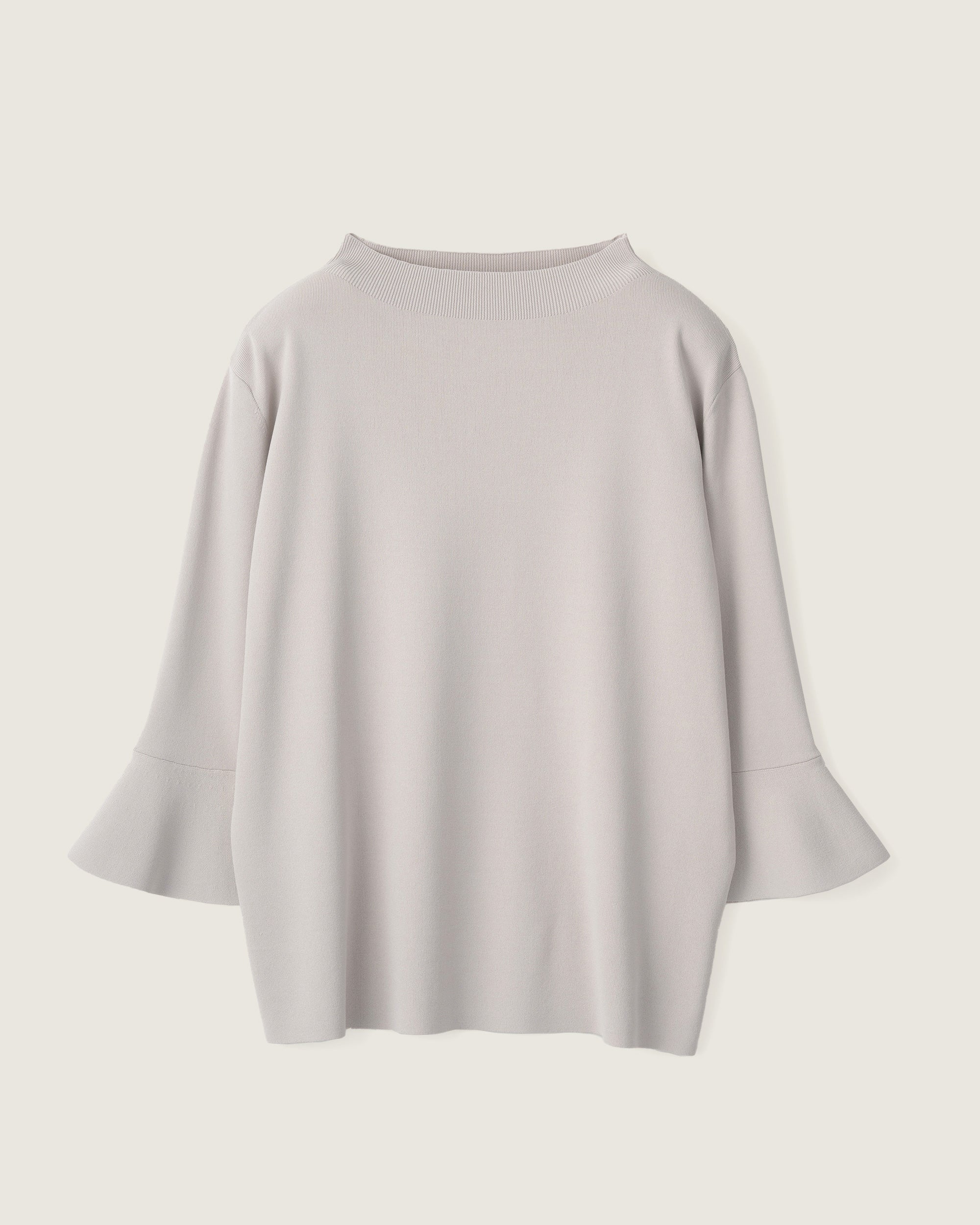 フレアスリーブニットプルオーバー