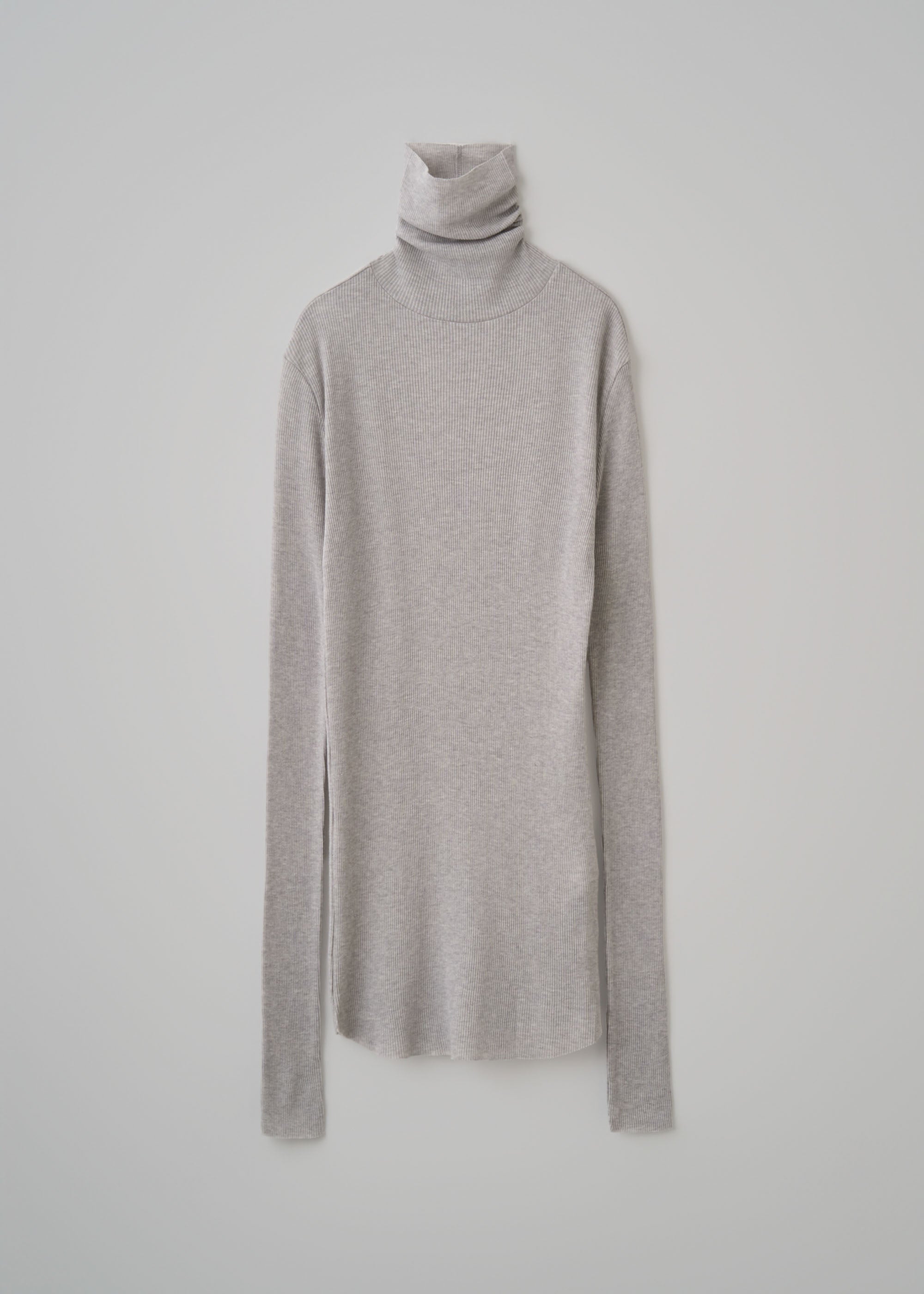 カシミヤ混タートルネックカットソー