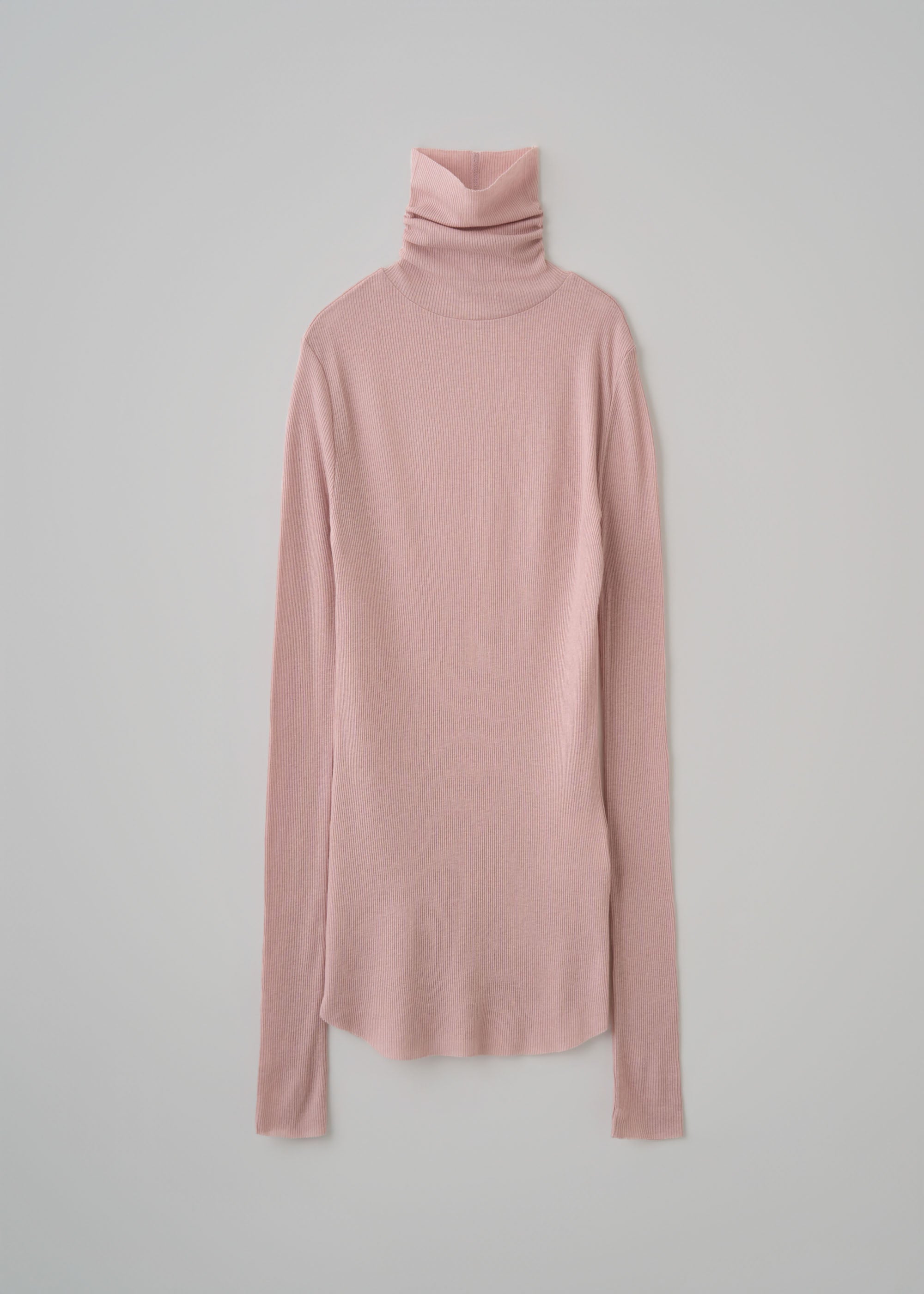 カシミヤ混タートルネックカットソー