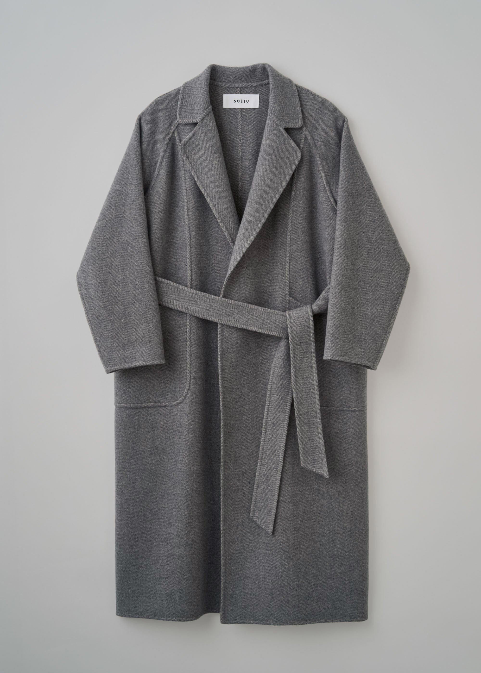 ウールリバーローブコート