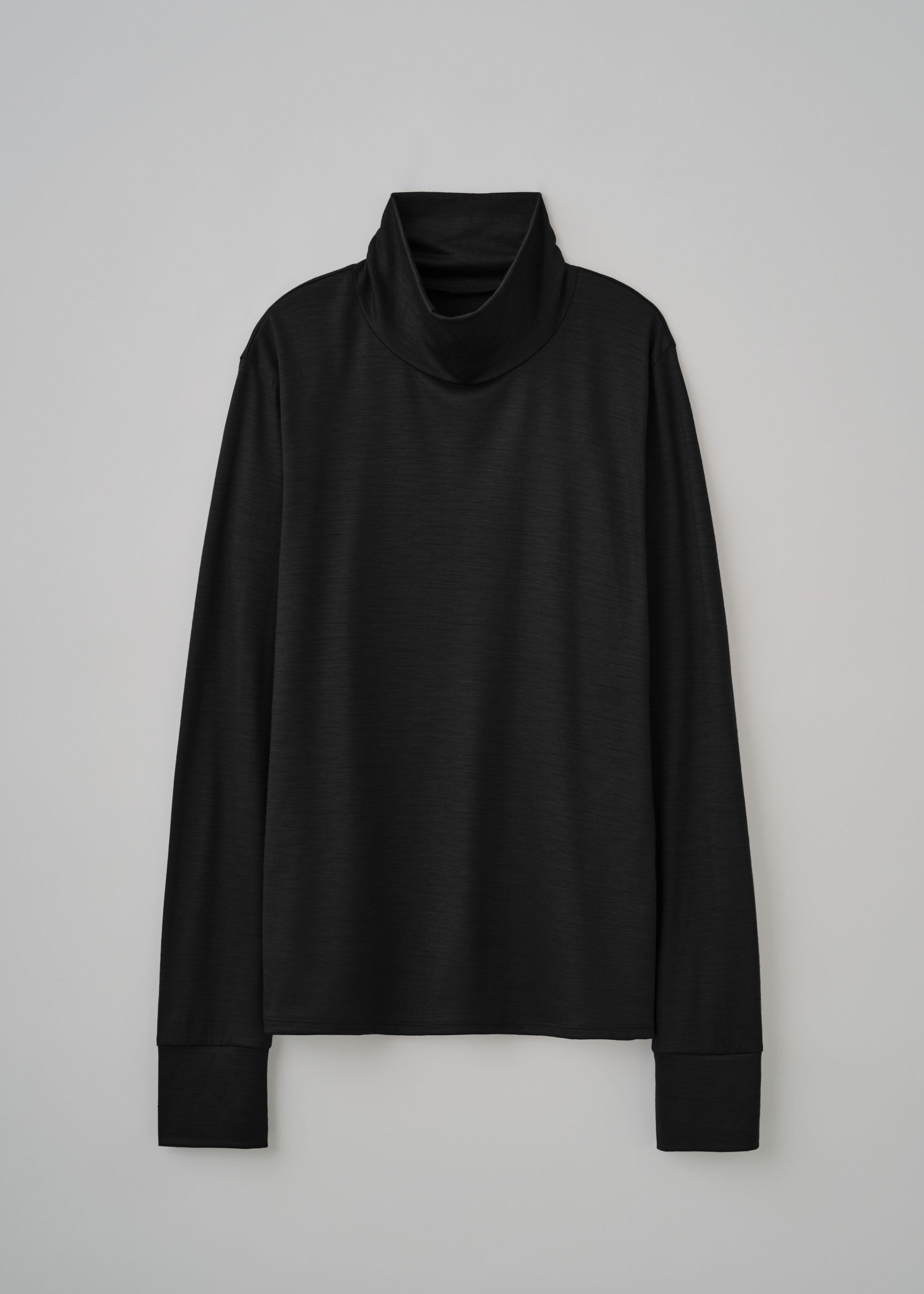 クリアウールタートルネックカットソー