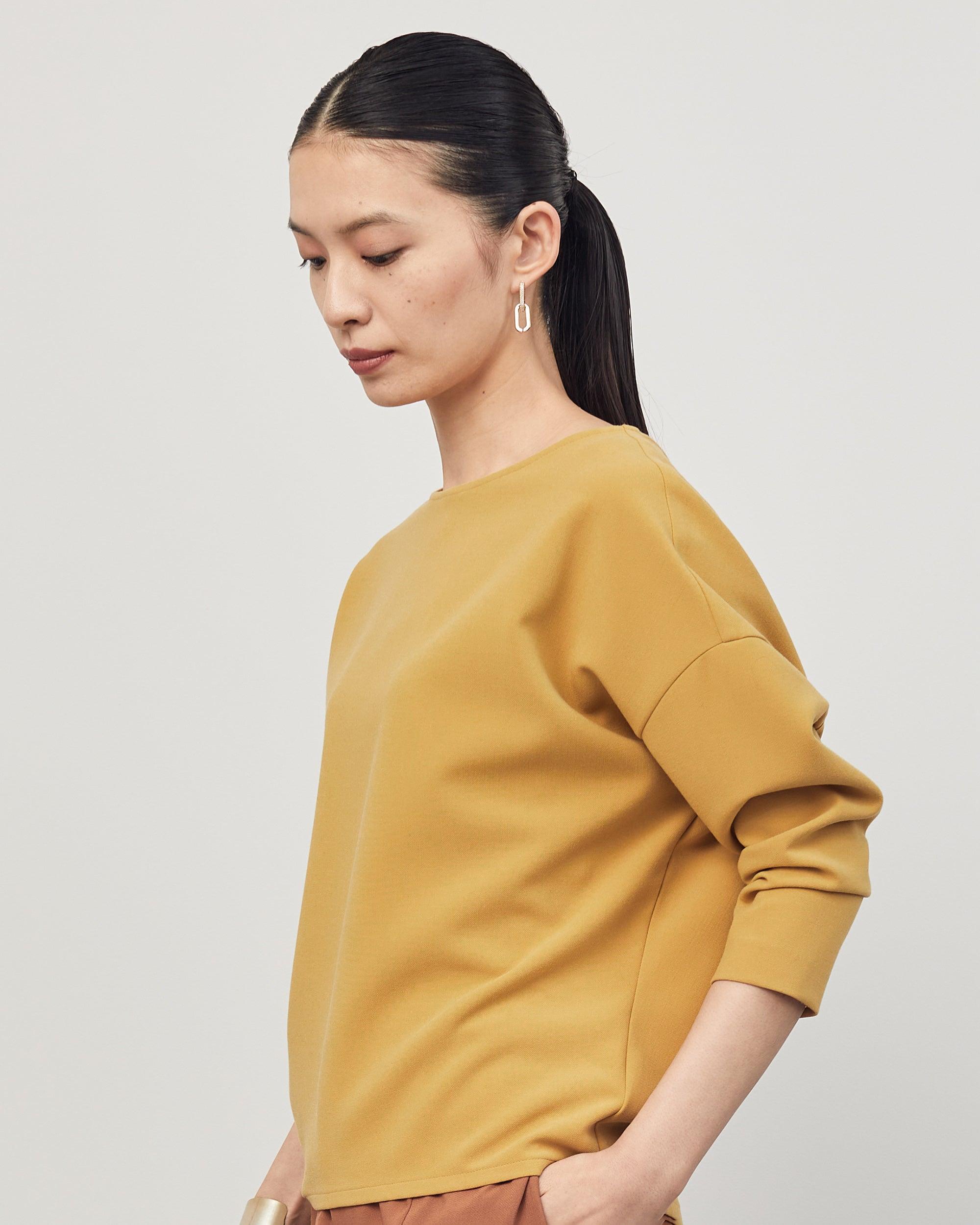 ウールライクコクーンブラウス8分袖