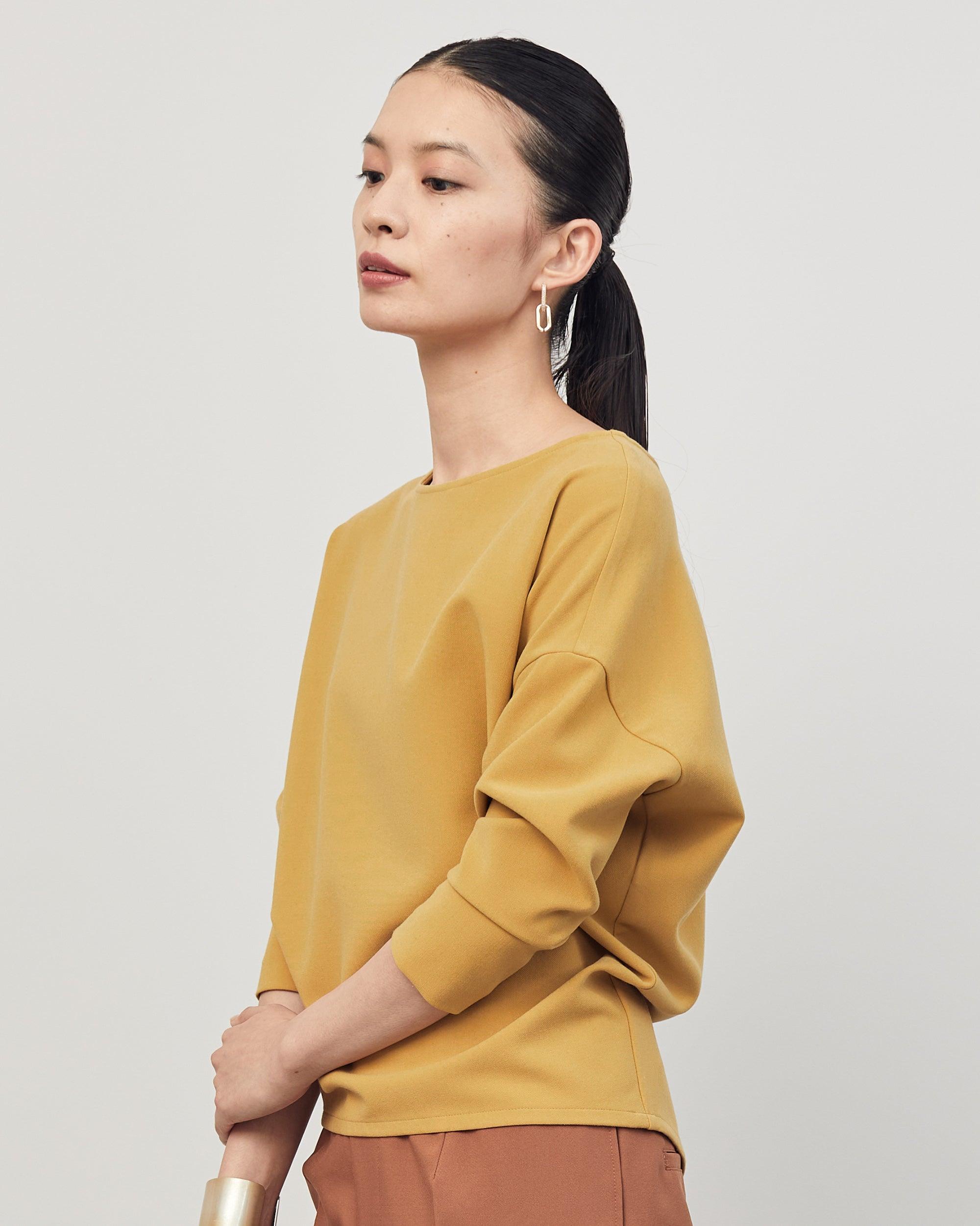 ウールライクコクーンブラウス8分袖