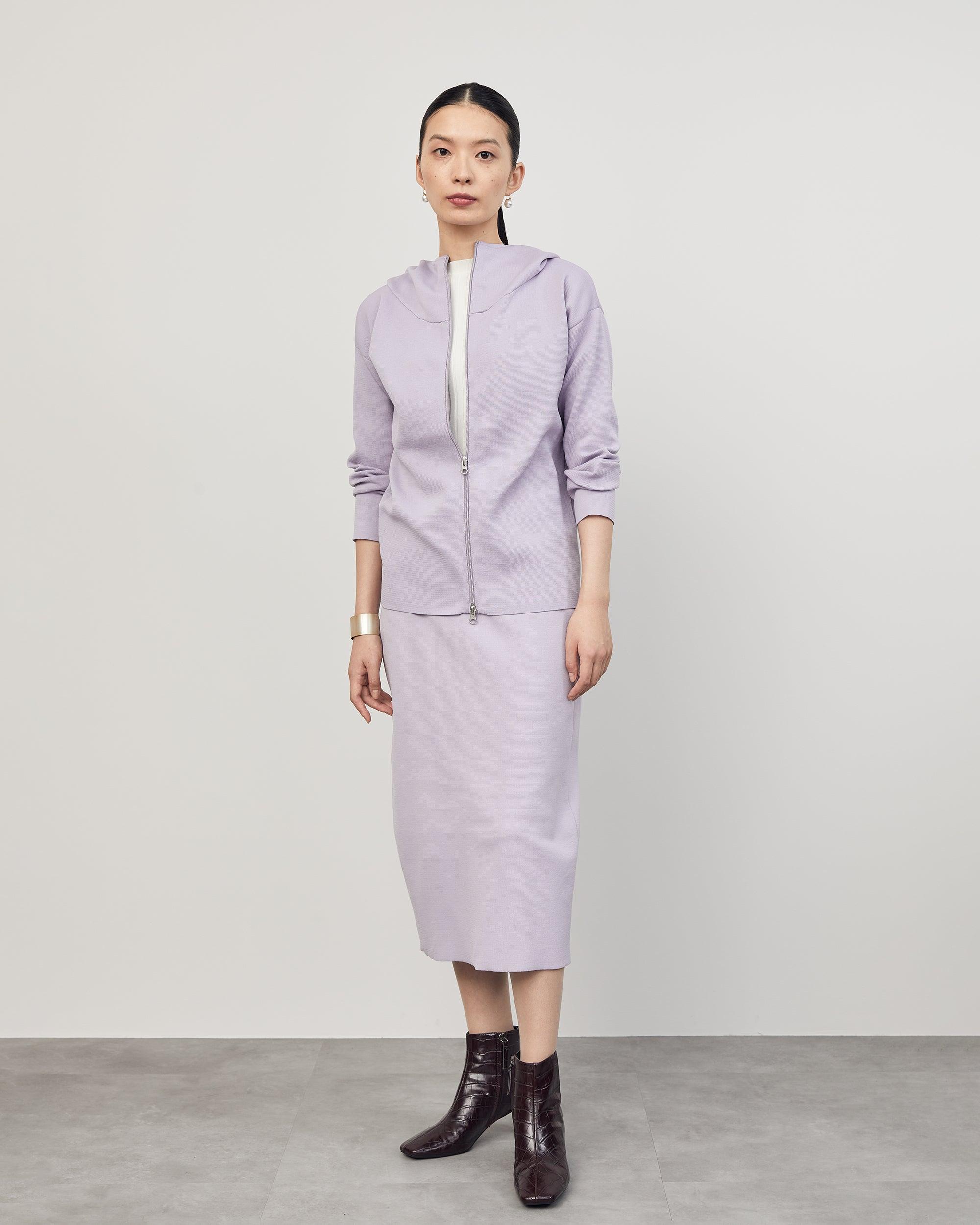 ミラノリブニットパーカー