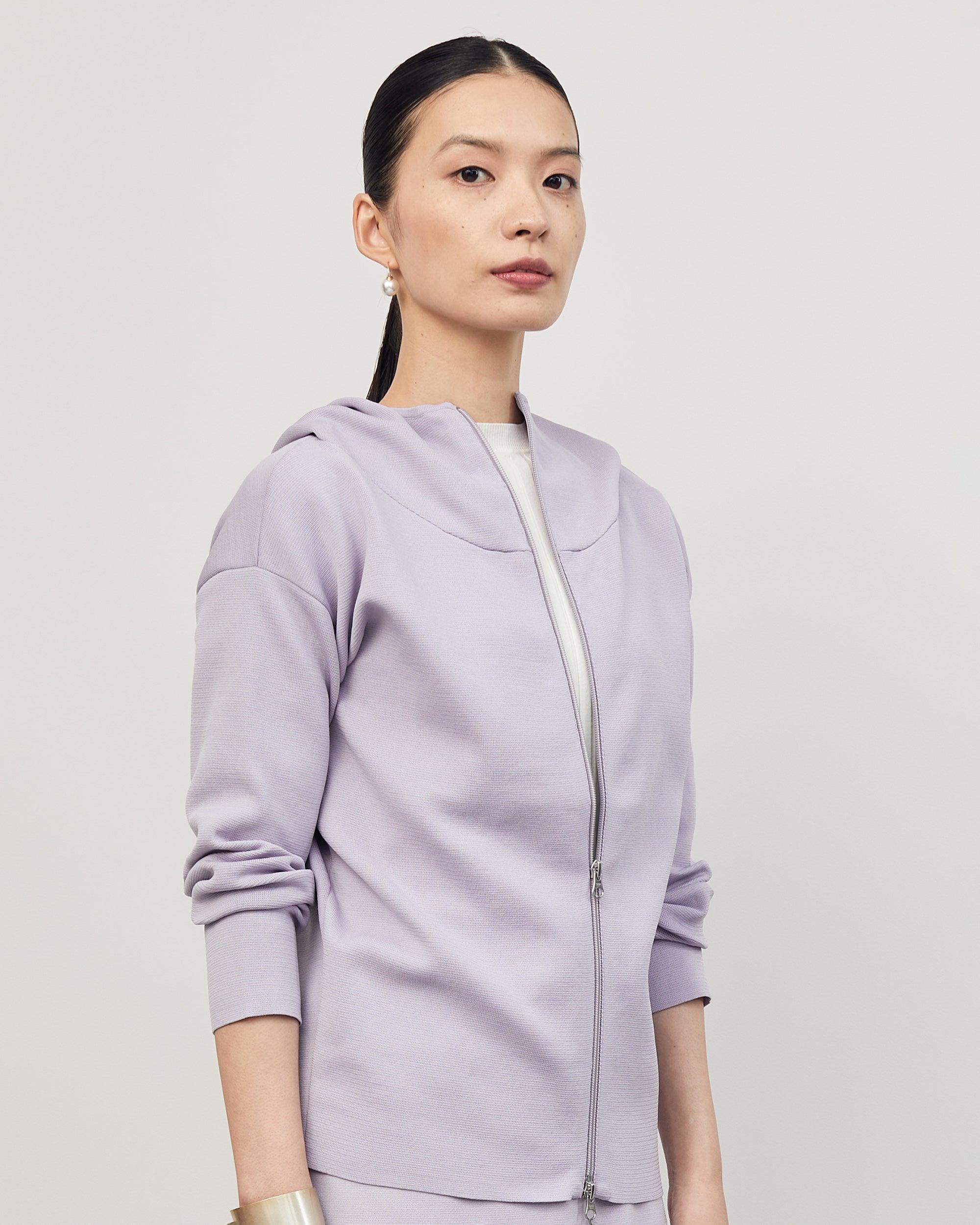 ミラノリブニットパーカー