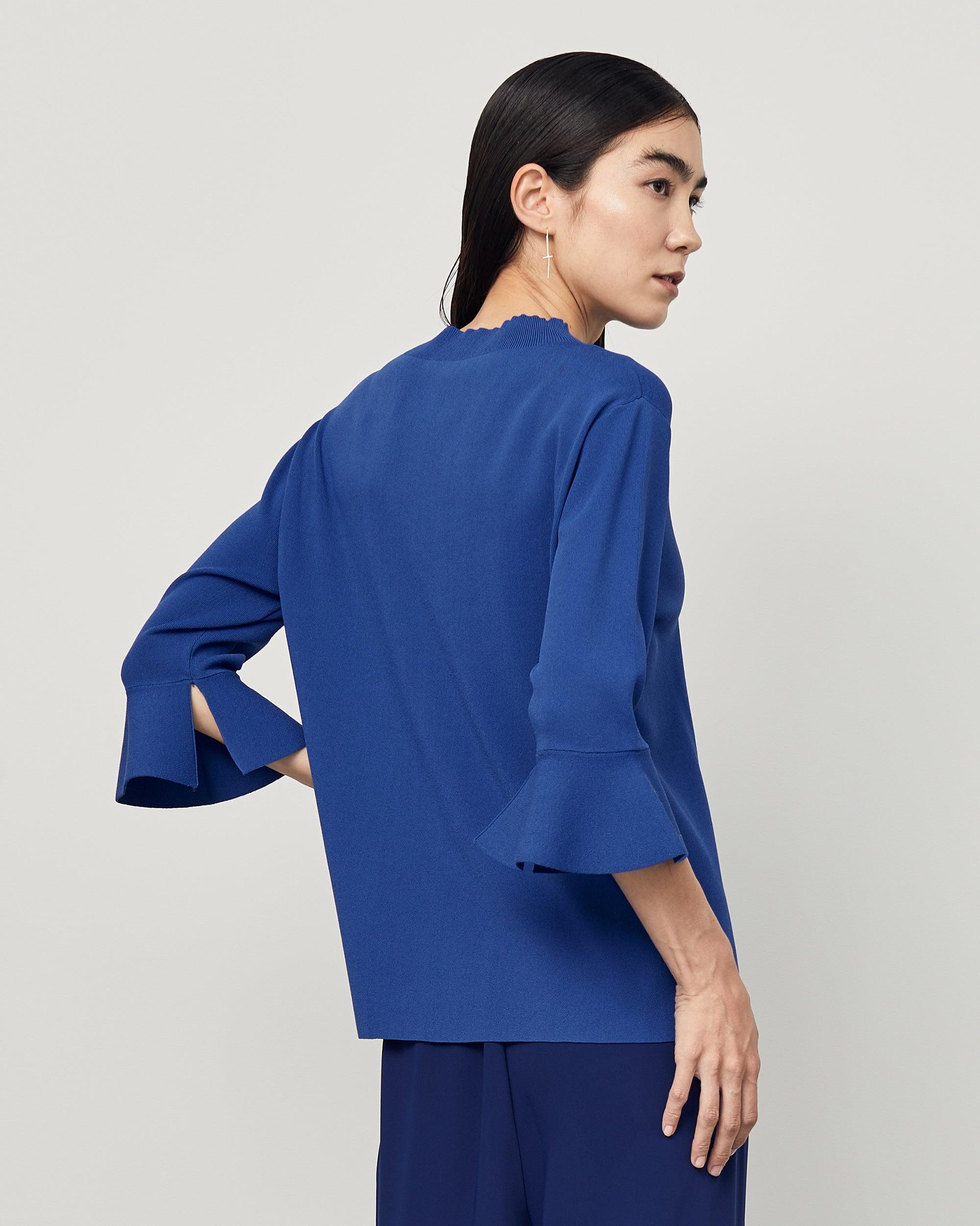 フレアスリーブニットプルオーバー