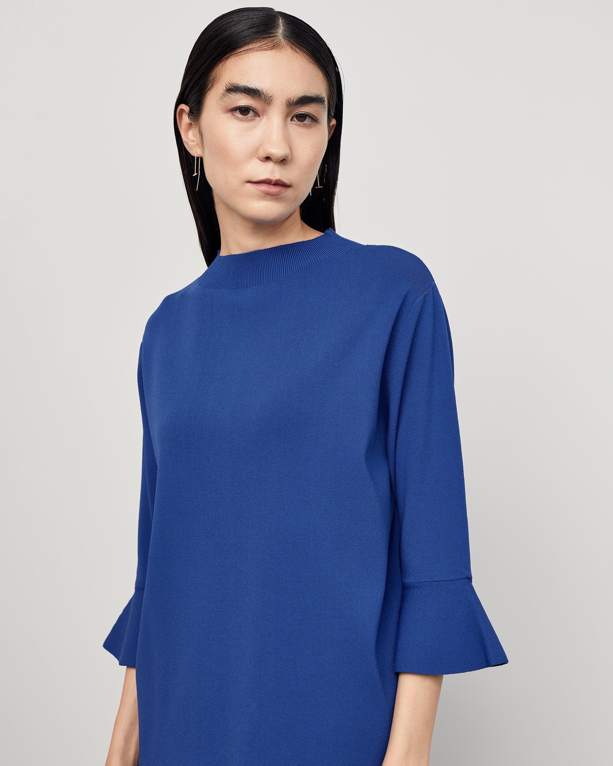 フレアスリーブニットプルオーバー