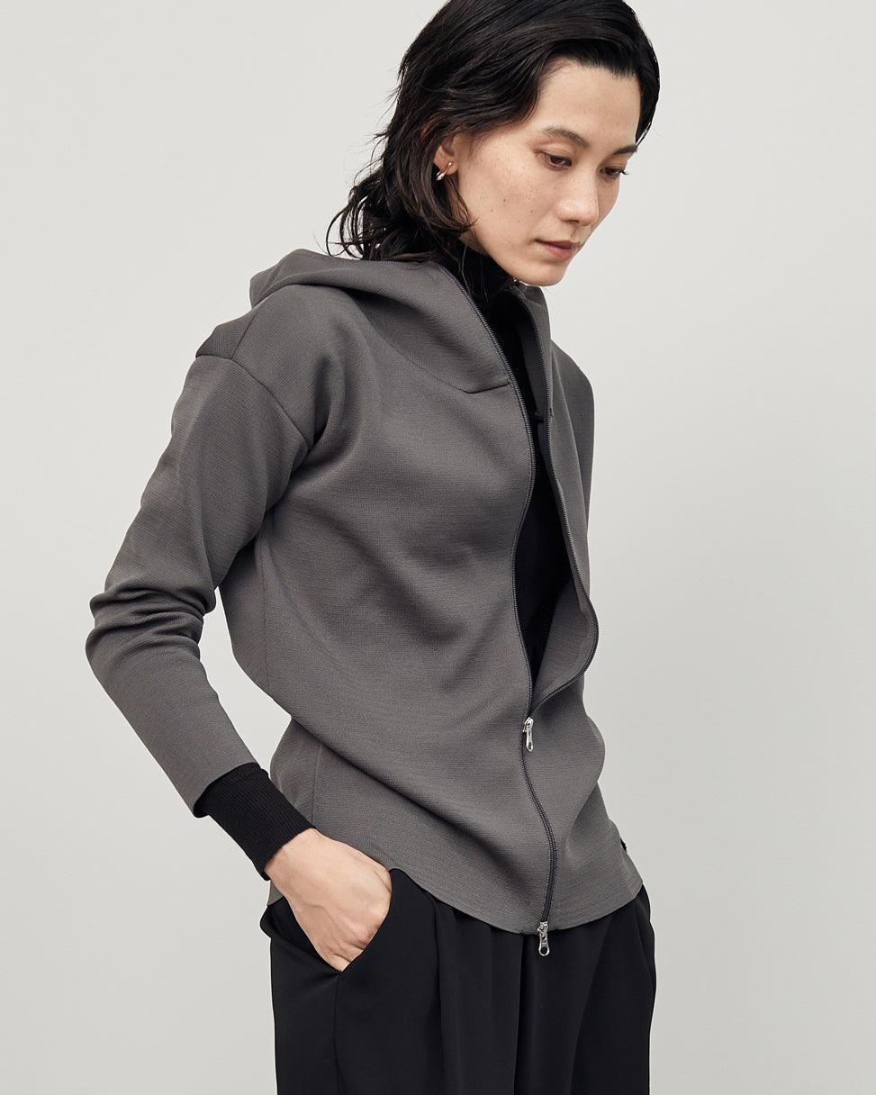 ミラノリブニットパーカー