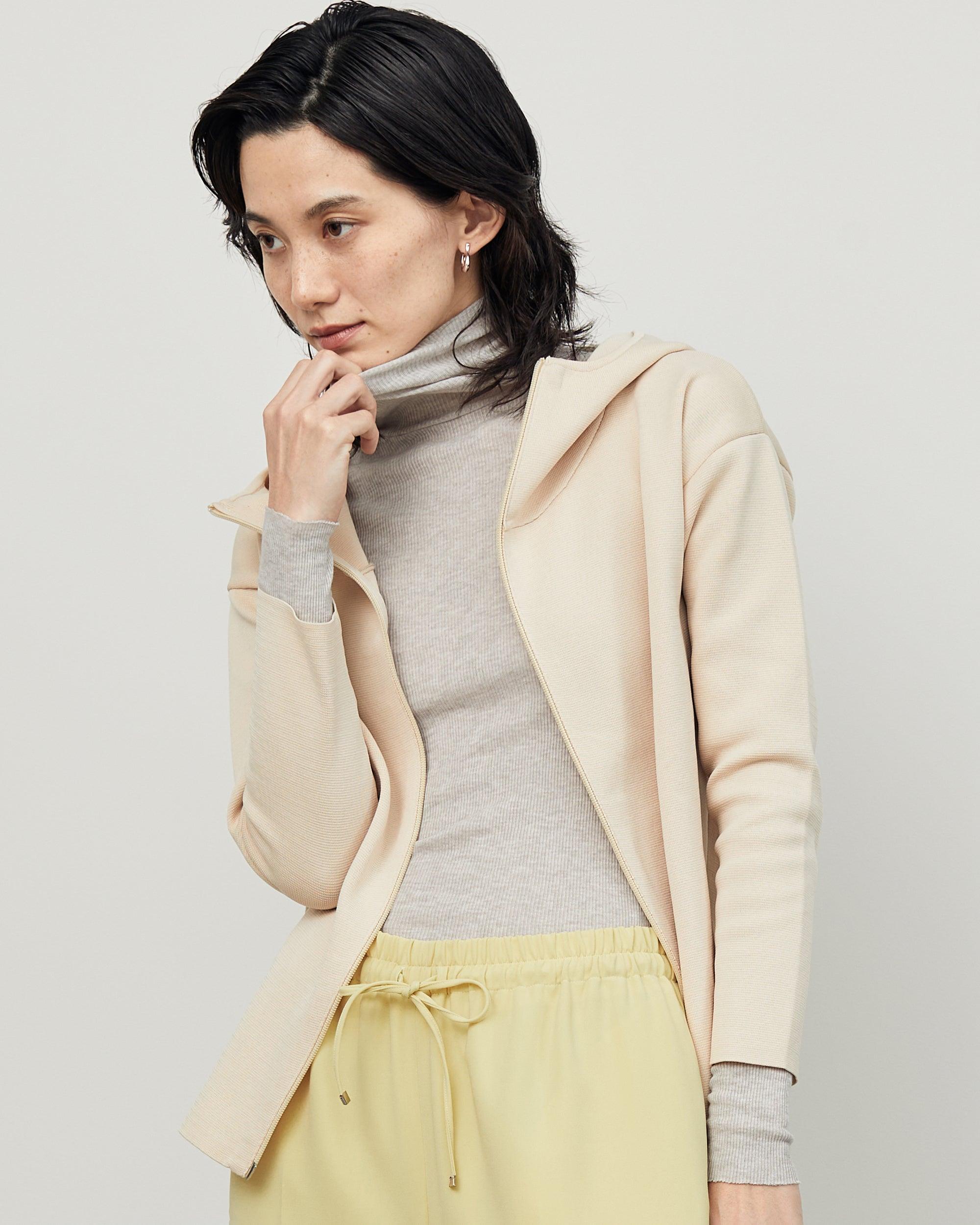 ミラノリブニットパーカー