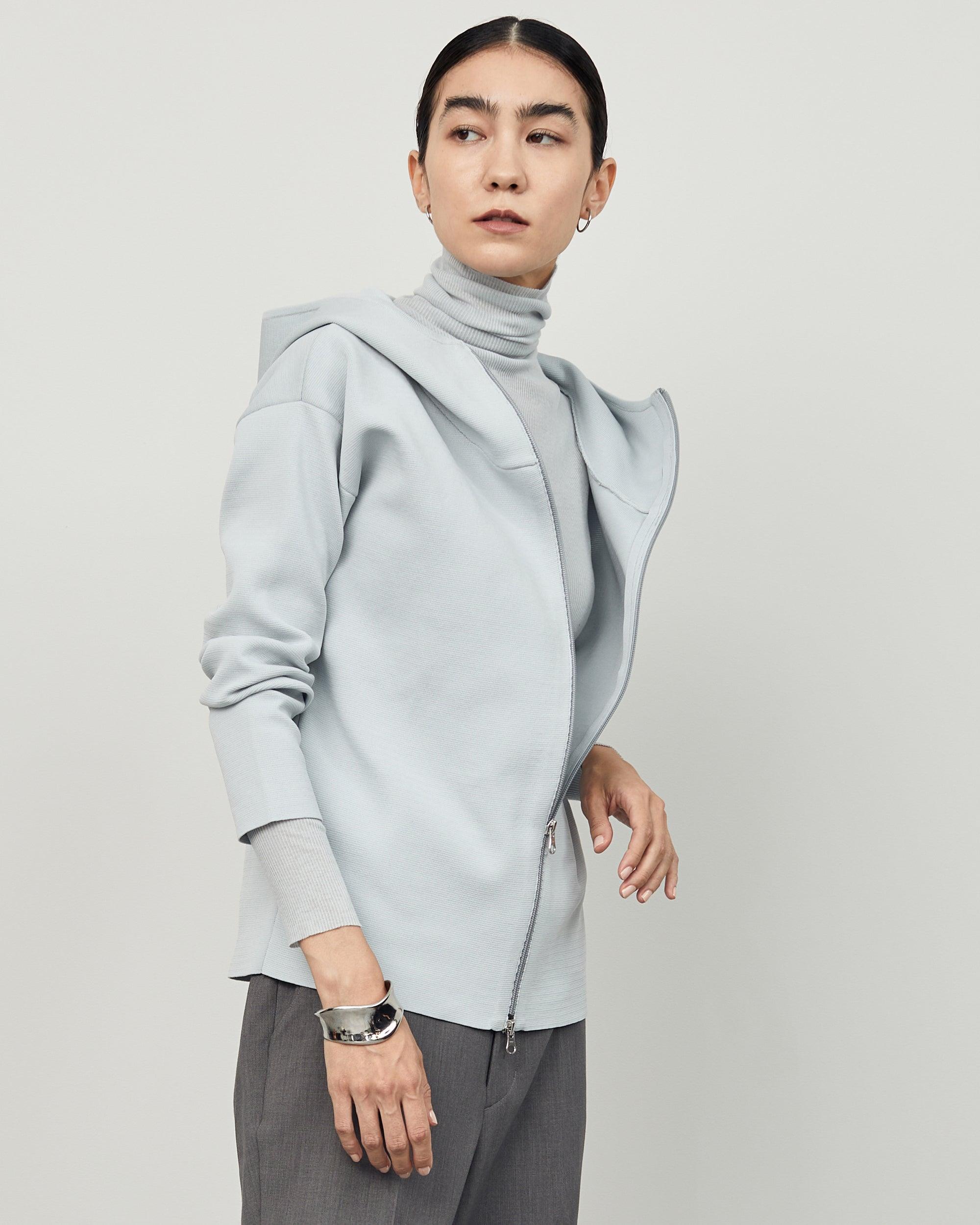 ミラノリブニットパーカー