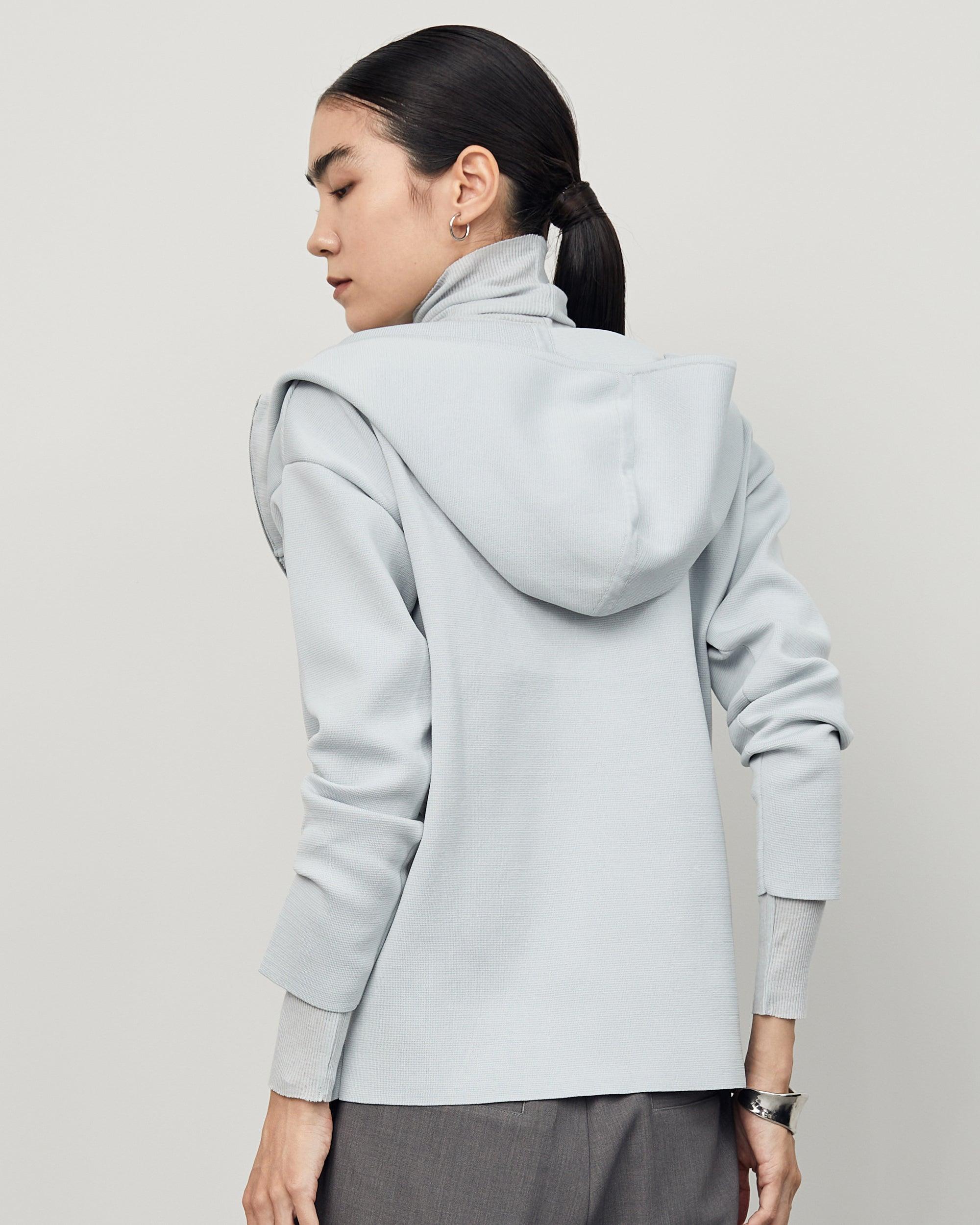 ミラノリブニットパーカー