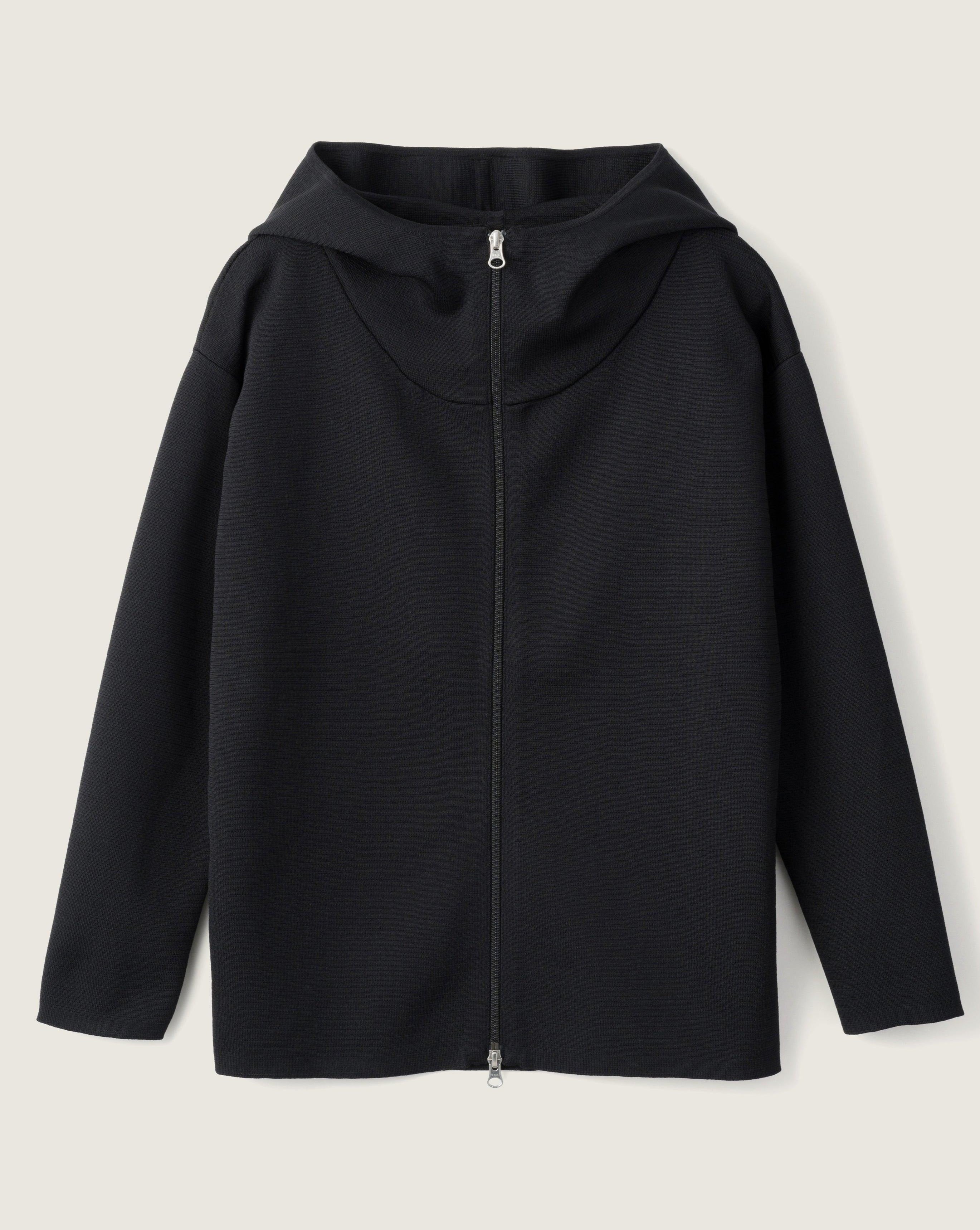 ミラノリブニットパーカー