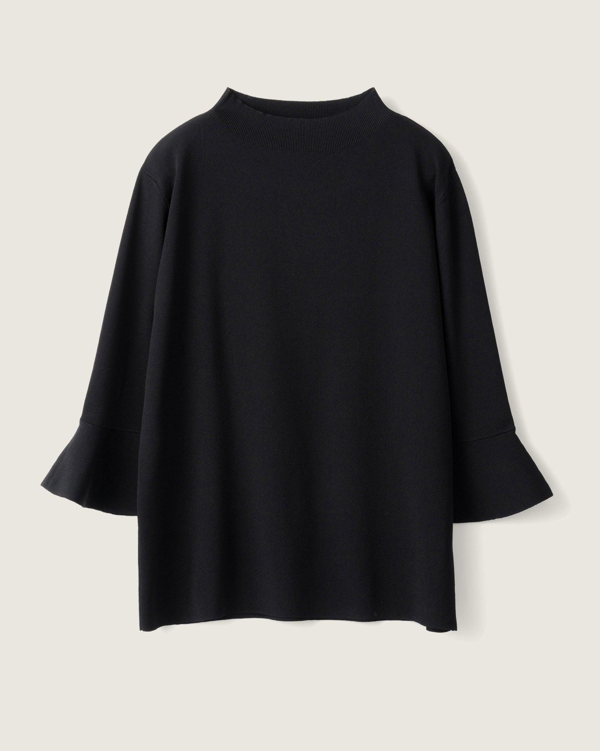 フレアスリーブニットプルオーバー