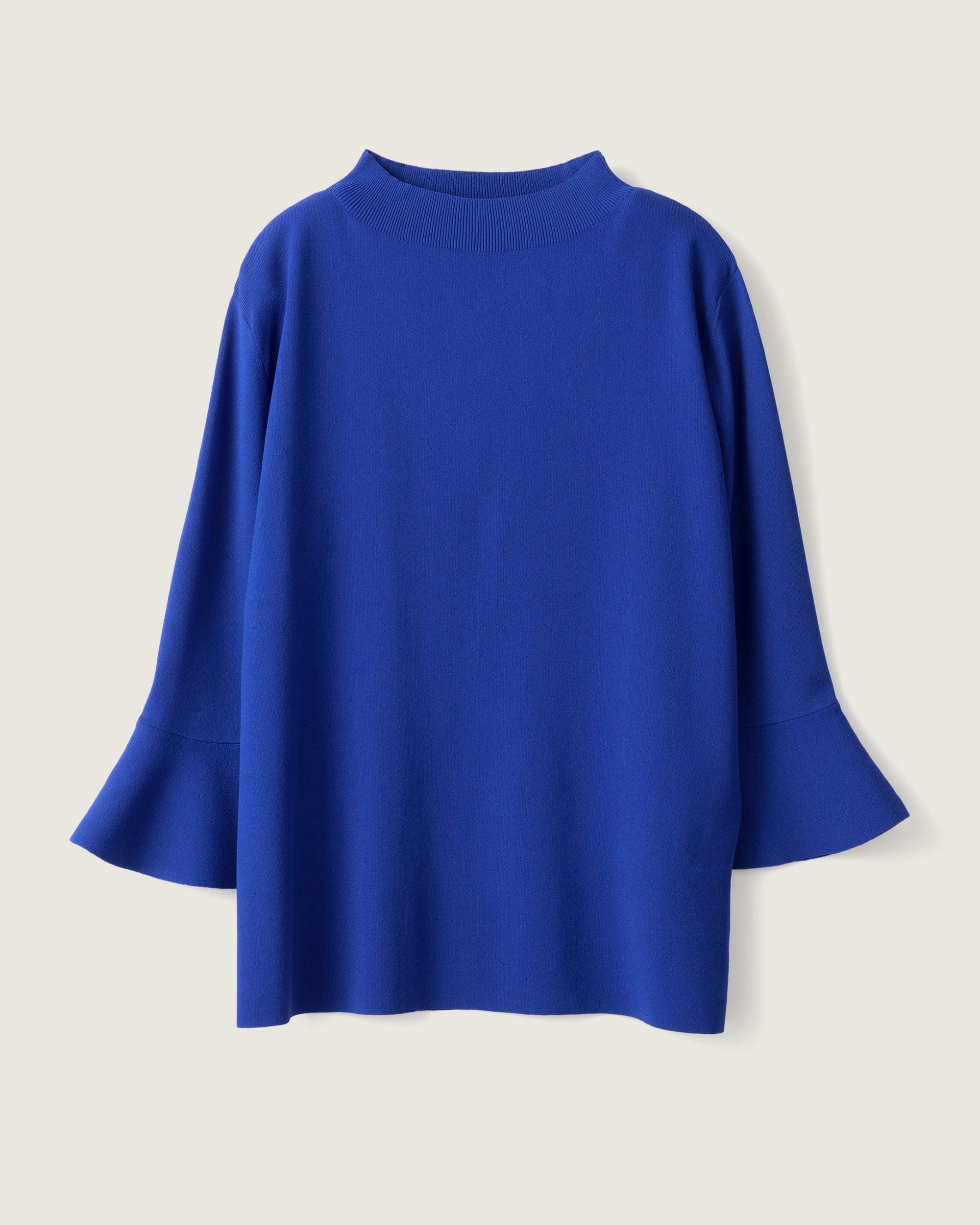 フレアスリーブニットプルオーバー