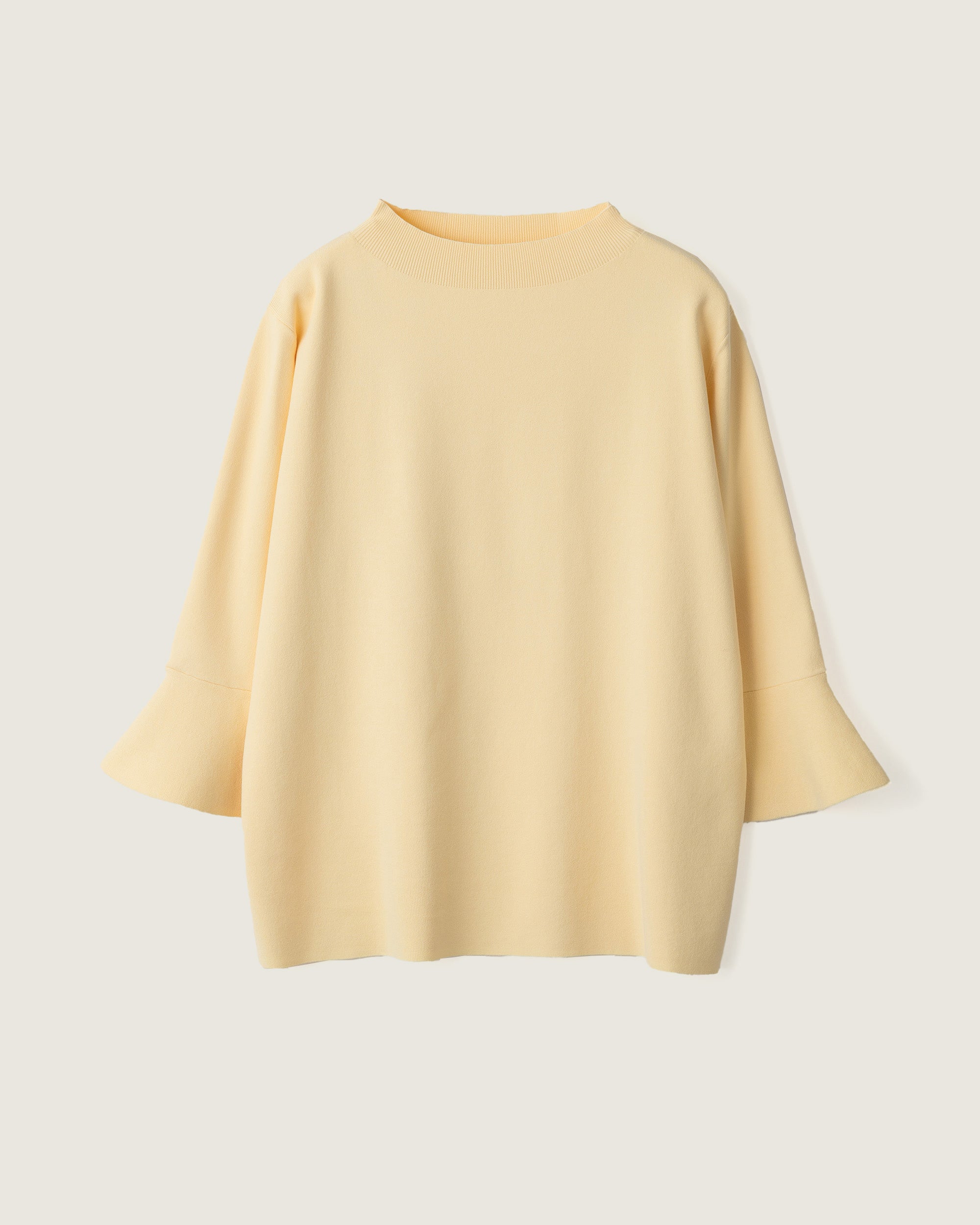 フレアスリーブニットプルオーバー