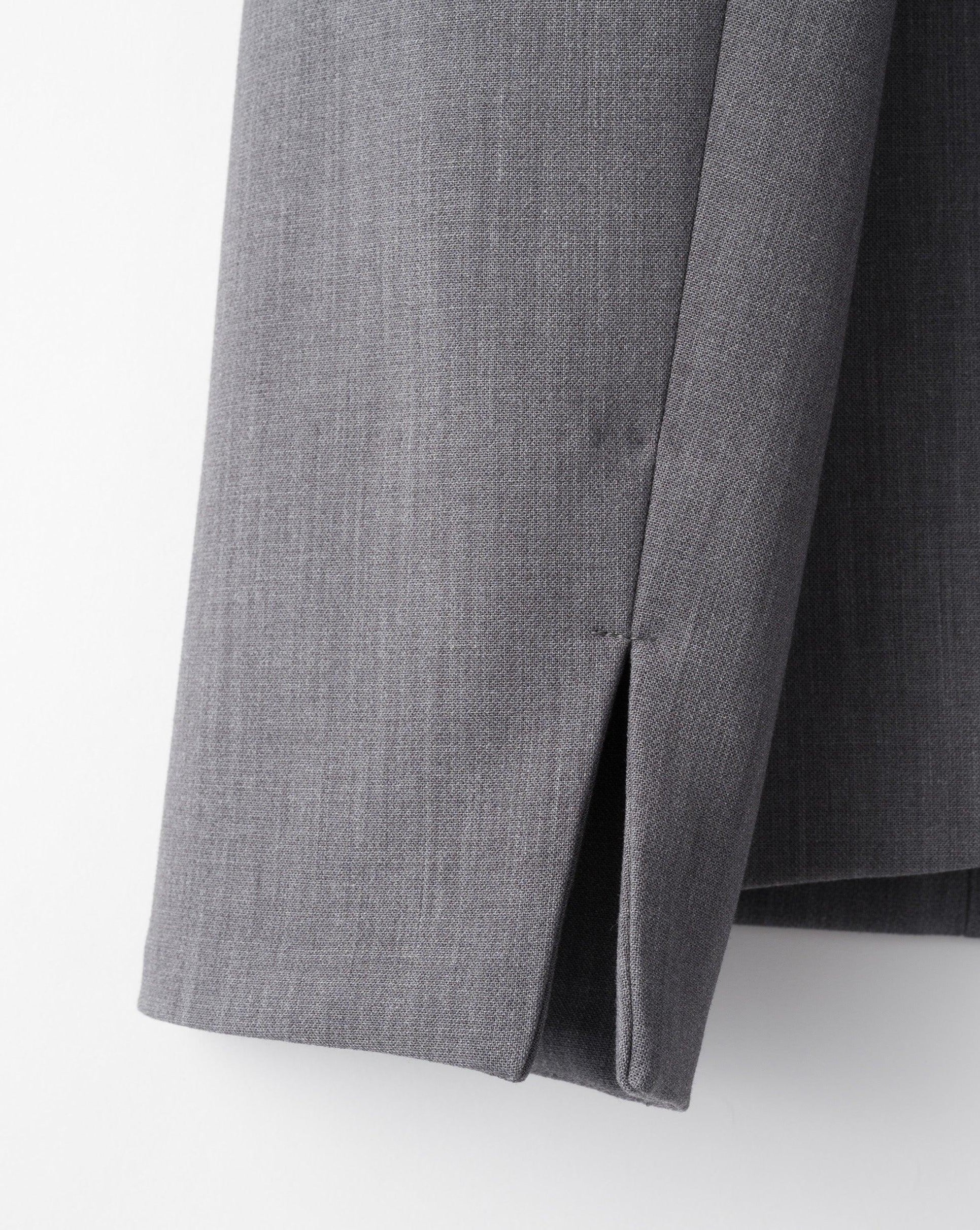 ウールライクノーカラージャケット