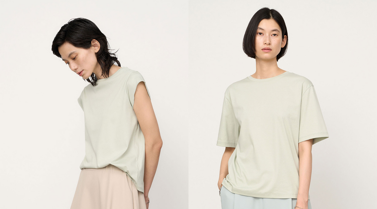 【8月2週のおすすめ】品よく着られる、光沢感の美しい一枚。MINTのTシャツが入荷しました！
