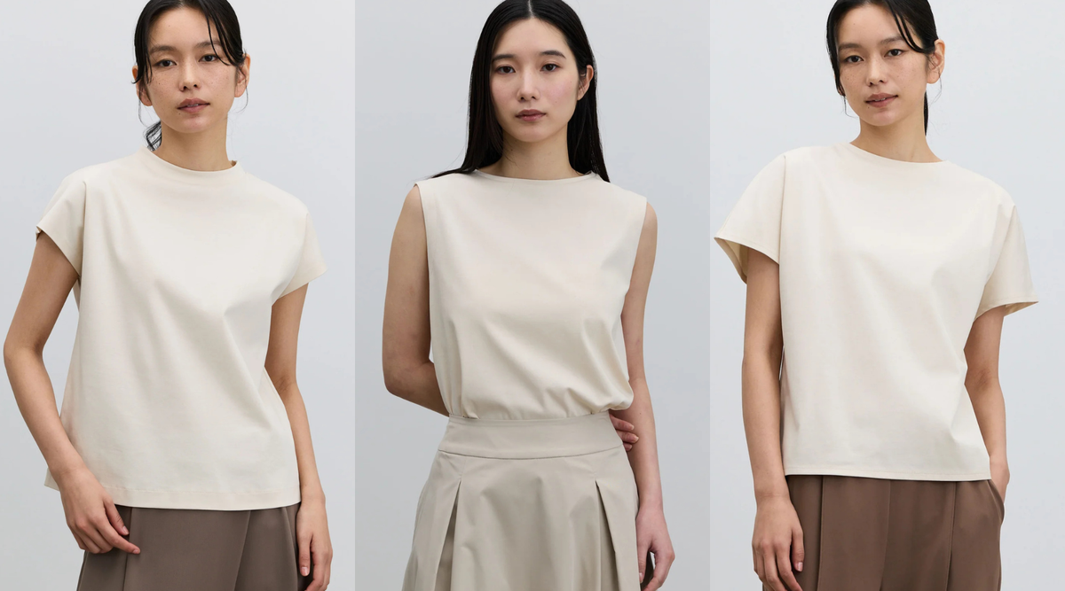 【再入荷】シワになりにくく、ひんやり心地良い。大人のカットソーにECRUが再入荷