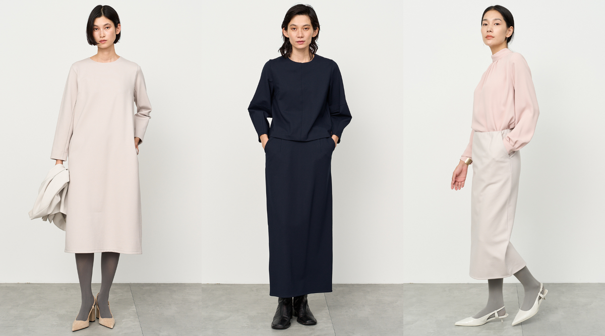 9月3週のおすすめ】洗えるきれいめ新素材シリーズ。気楽にきちんと見え 9月3週のおすすめ】洗えるきれいめ新素材シリーズ。気楽にきちんと見え