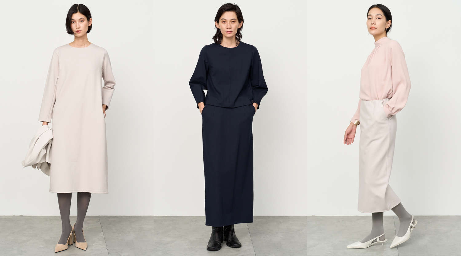 【9月3週のおすすめ】洗えるきれいめ新素材シリーズ。気楽にきちんと見えを叶える上質服