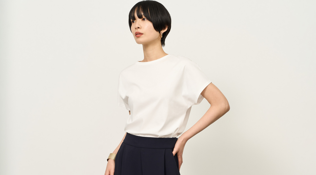 【新作入荷】大人の上品カジュアルを簡単に叶える、ドルマンスリーブTシャツが入荷