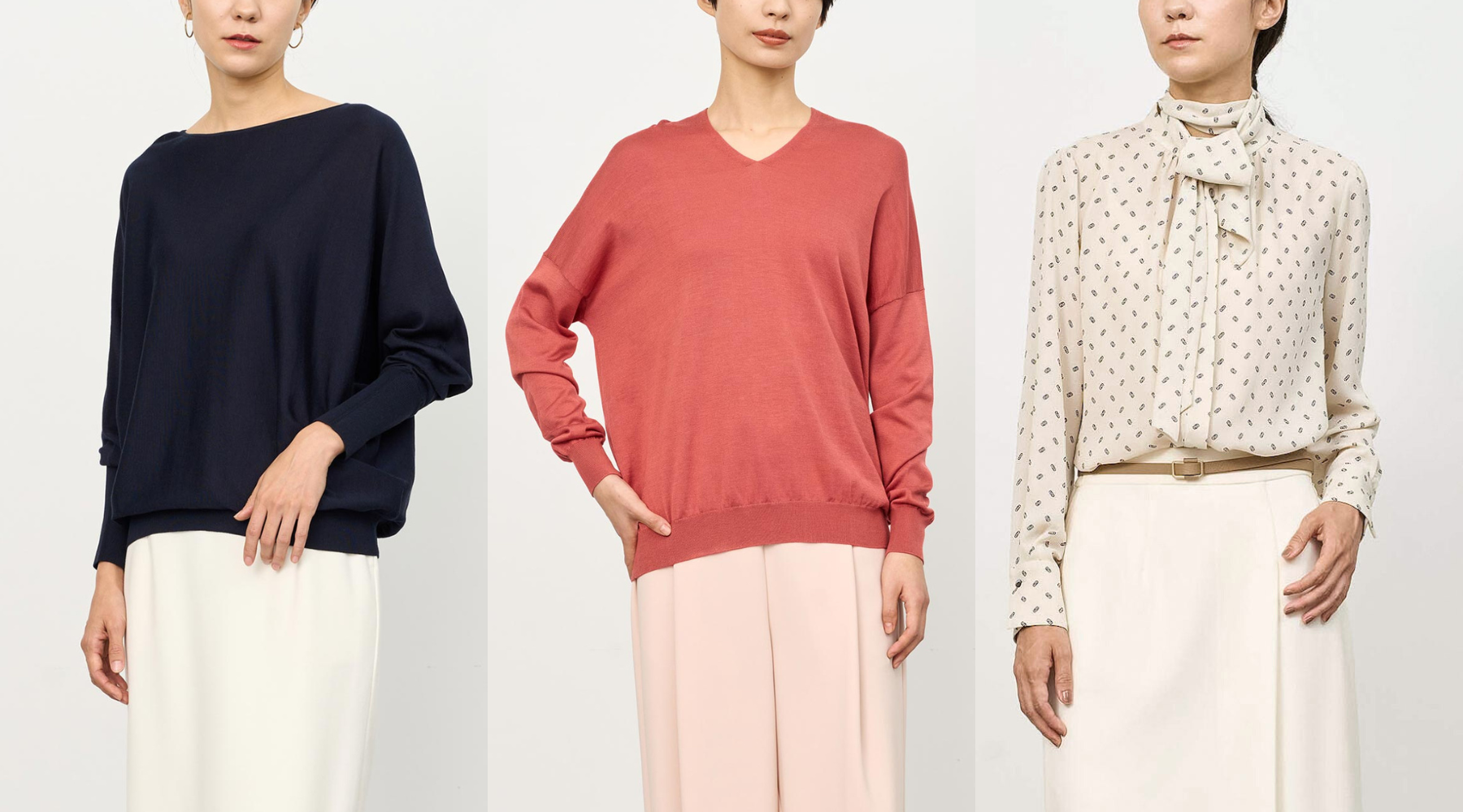 新作・再入荷】一枚で完成する大人の艶感ニットに新色登場。人気の