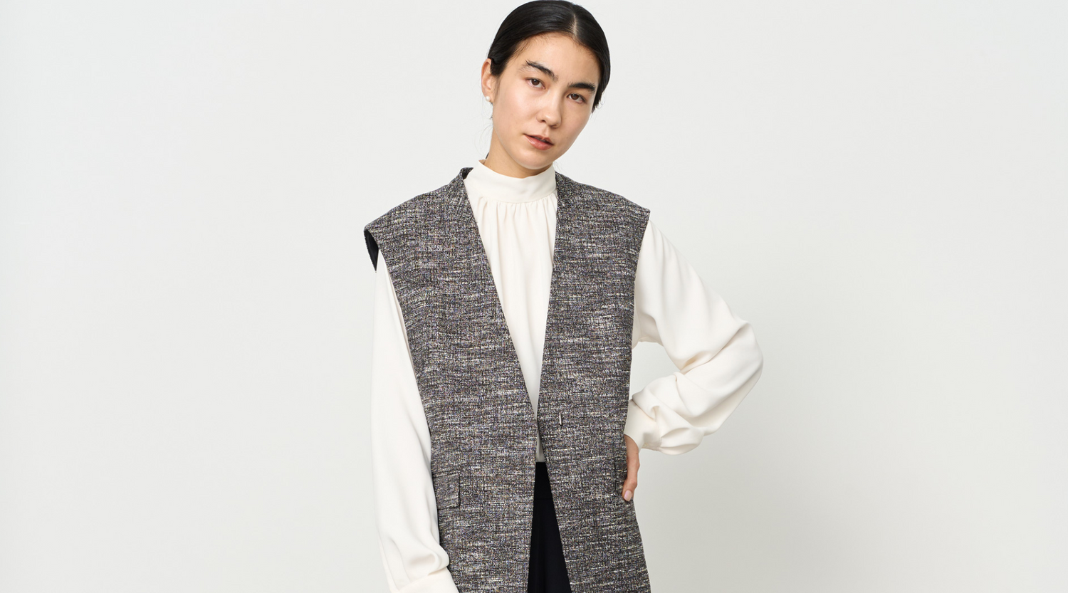 【1月3週のおすすめ】洗えるツイードライクな新シリーズ。きちんと感と着回し力を両立する一枚