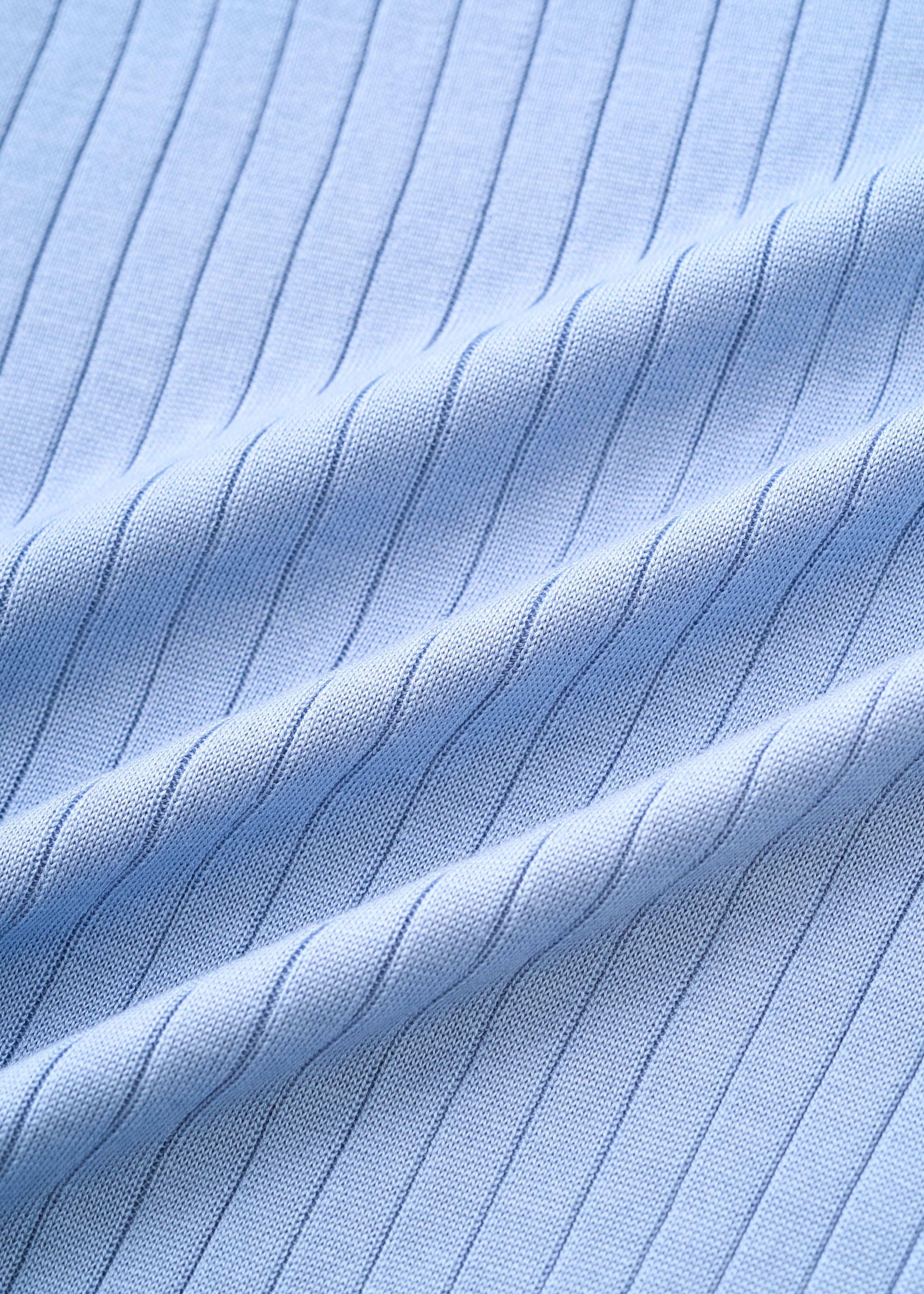 シルクワイドリブVネックカーディガン