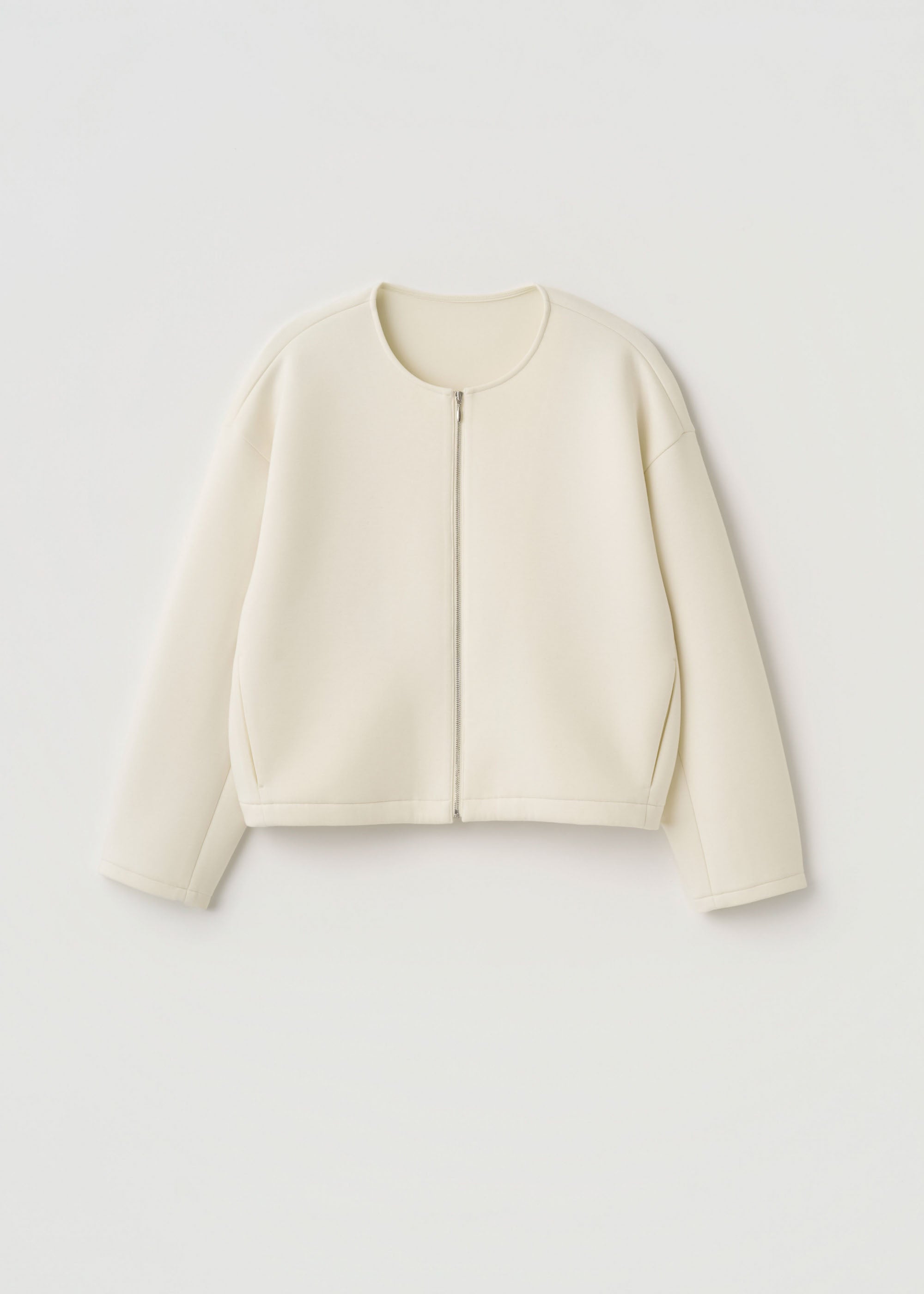 ソフトダブルフェイスショートブルゾン