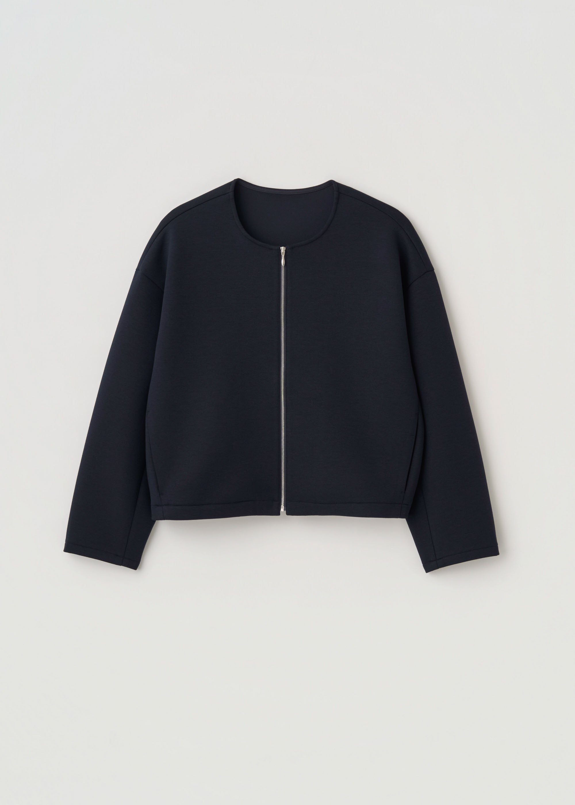 ソフトダブルフェイスショートブルゾン