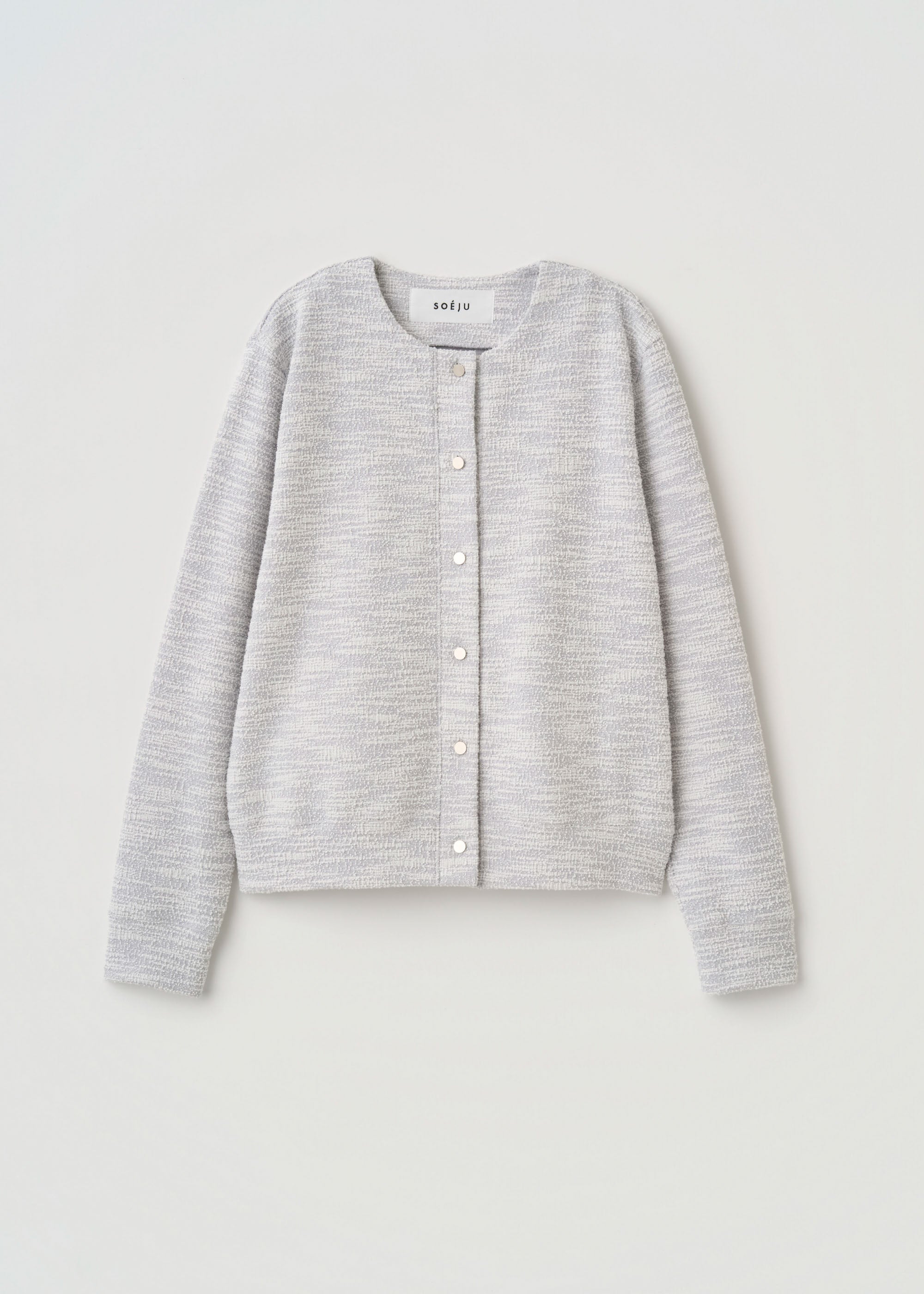 ジャケットライクツィーディーカーディガン