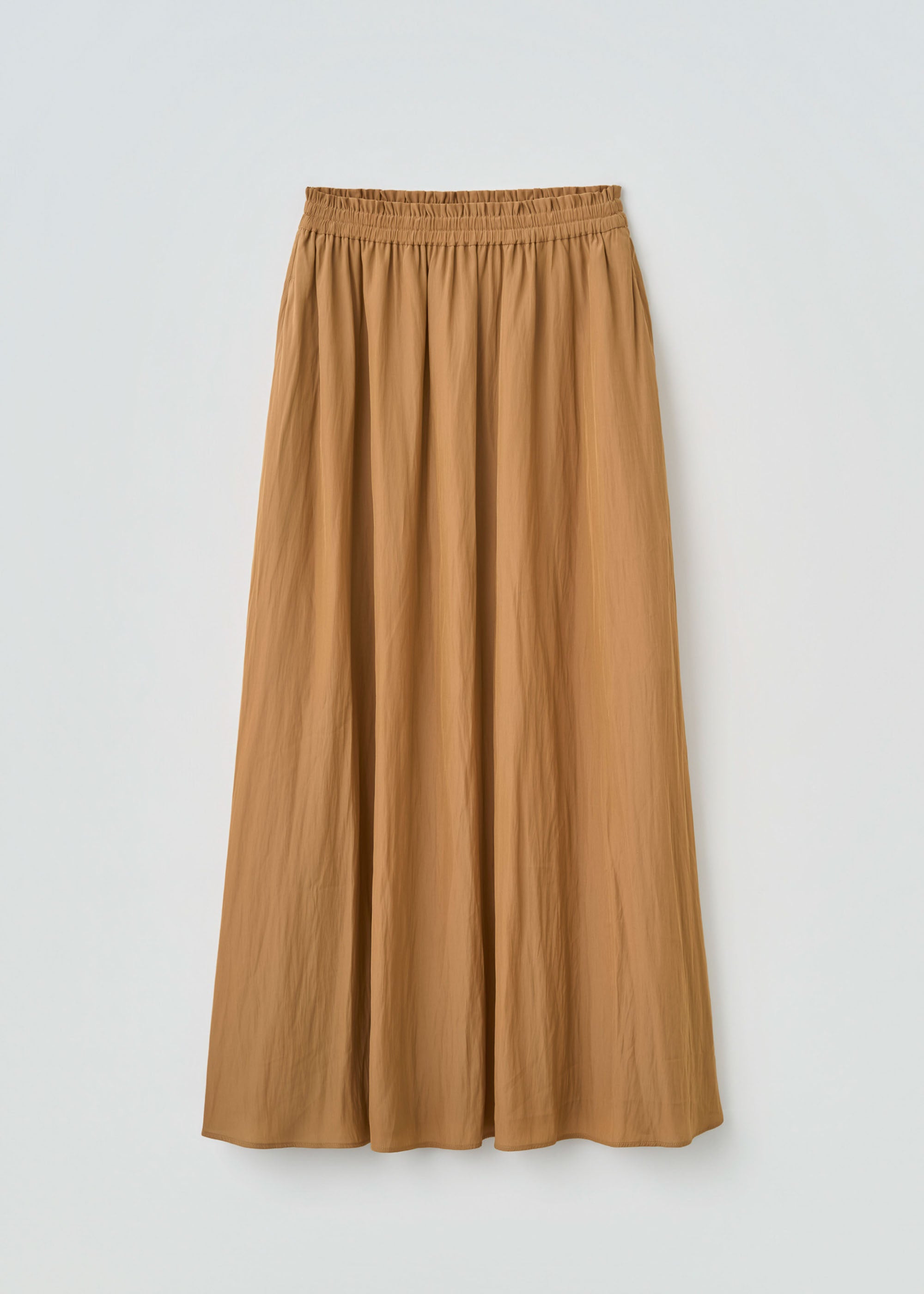 デシンギャザーロングスカート