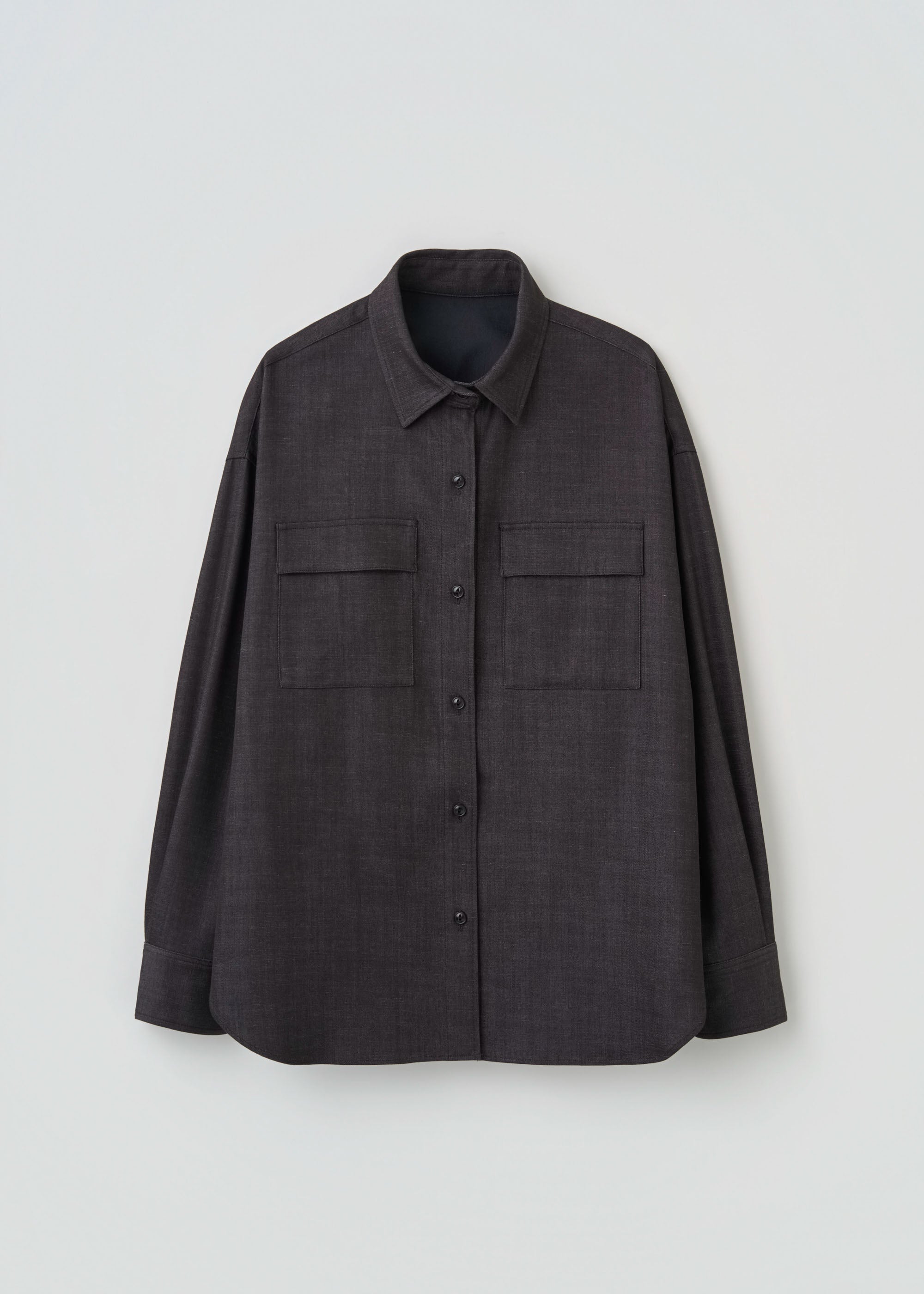 デニムライクシャツ