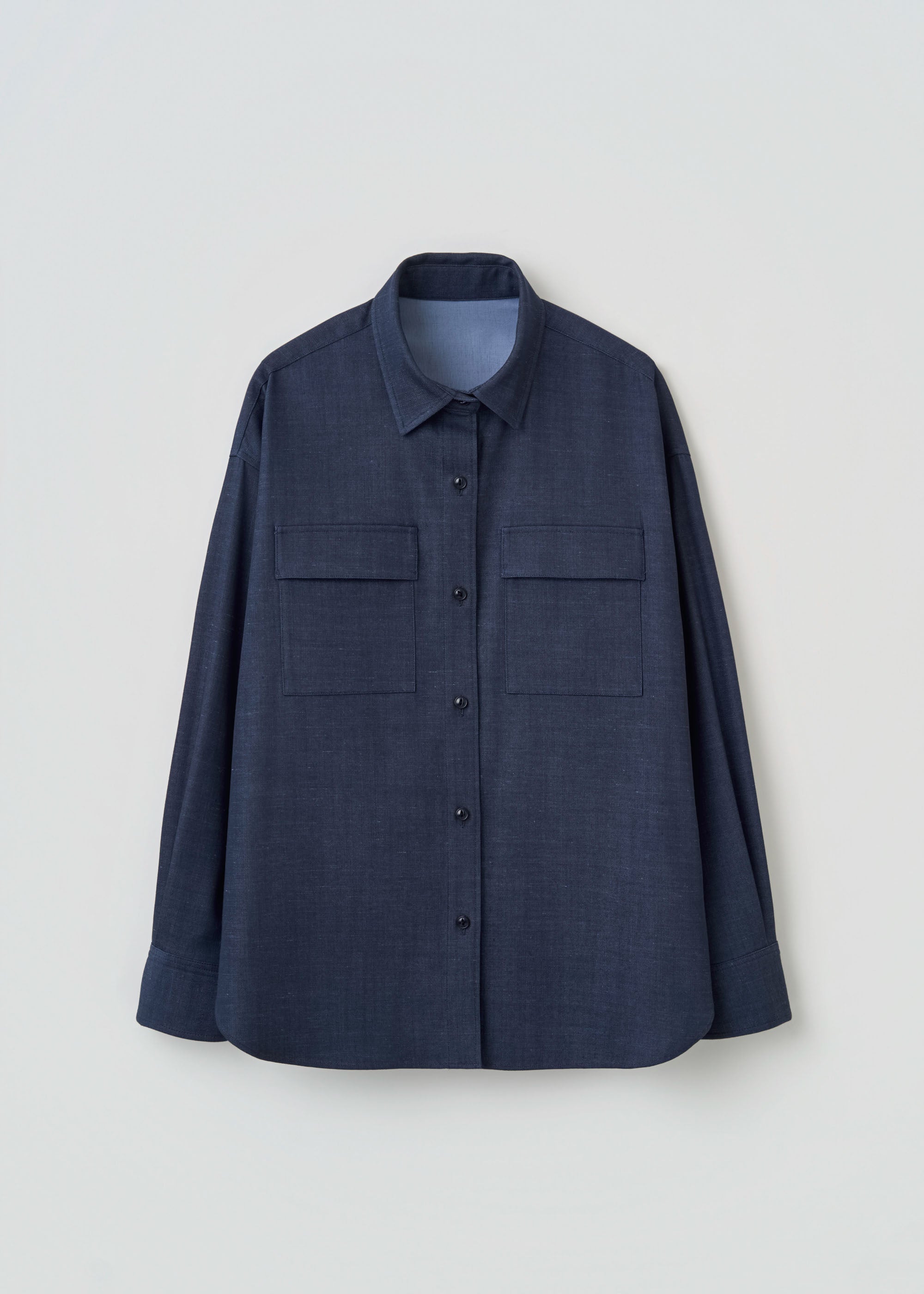 デニムライクシャツ