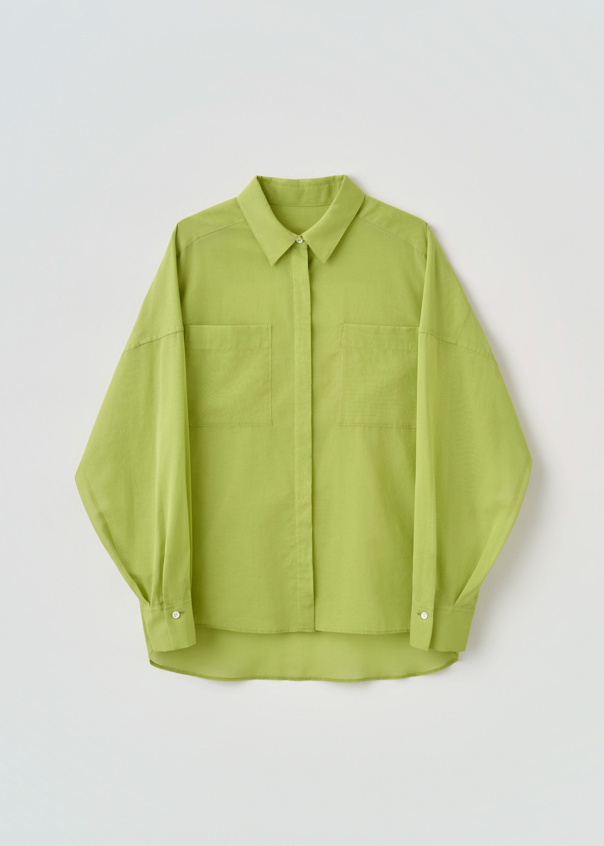 オーガニックコットンシアーシャツ