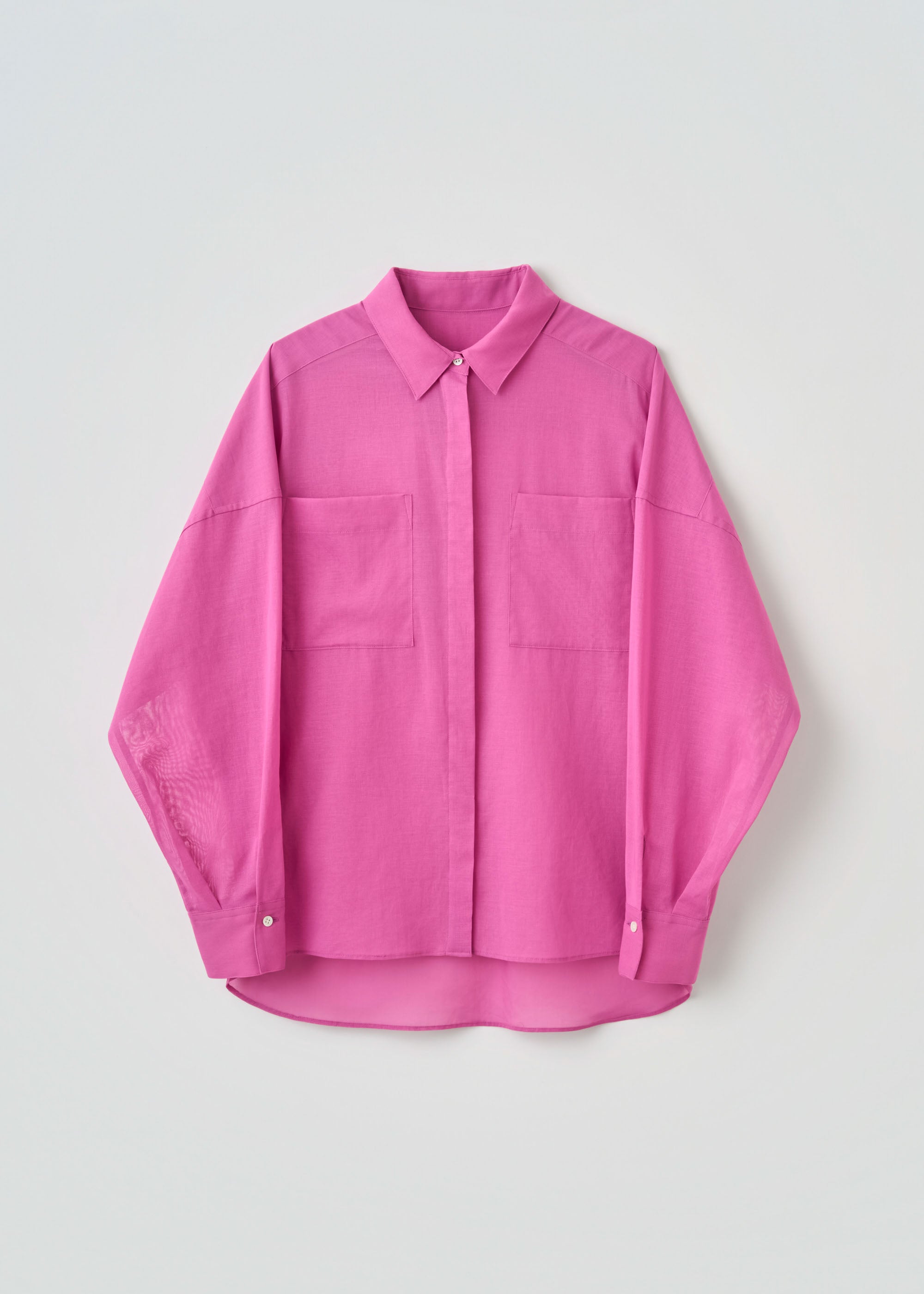 オーガニックコットンシアーシャツ