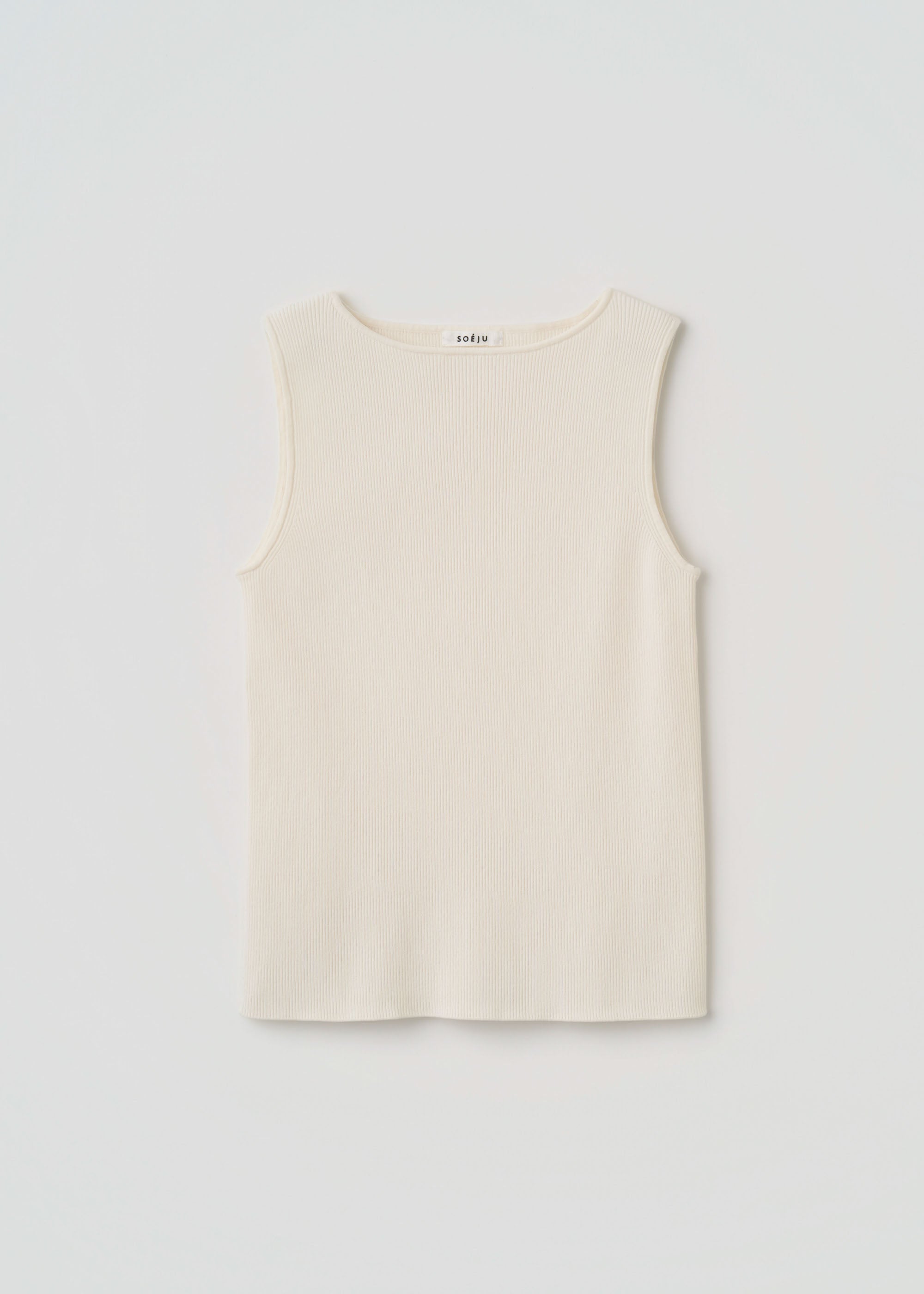 美Neck ノースリーブニット（ボートネック）