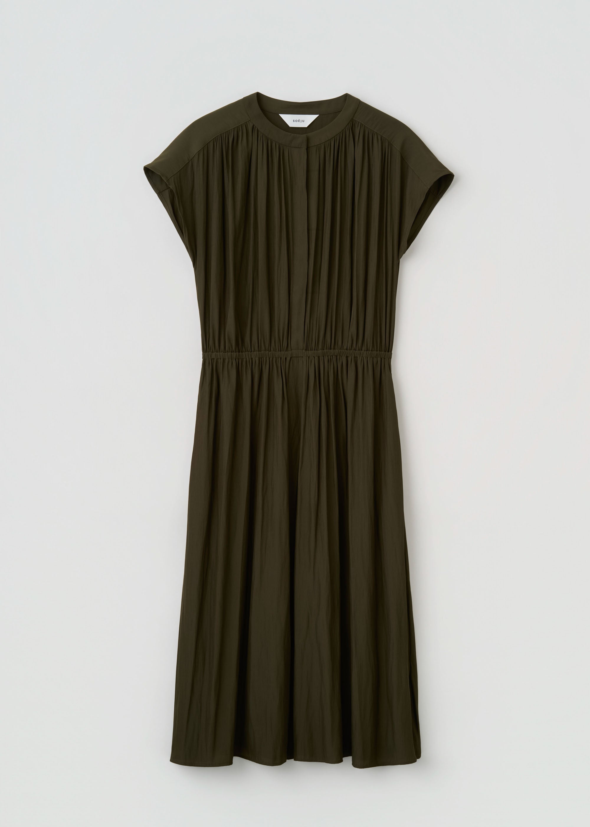 デシンギャザーワンピース