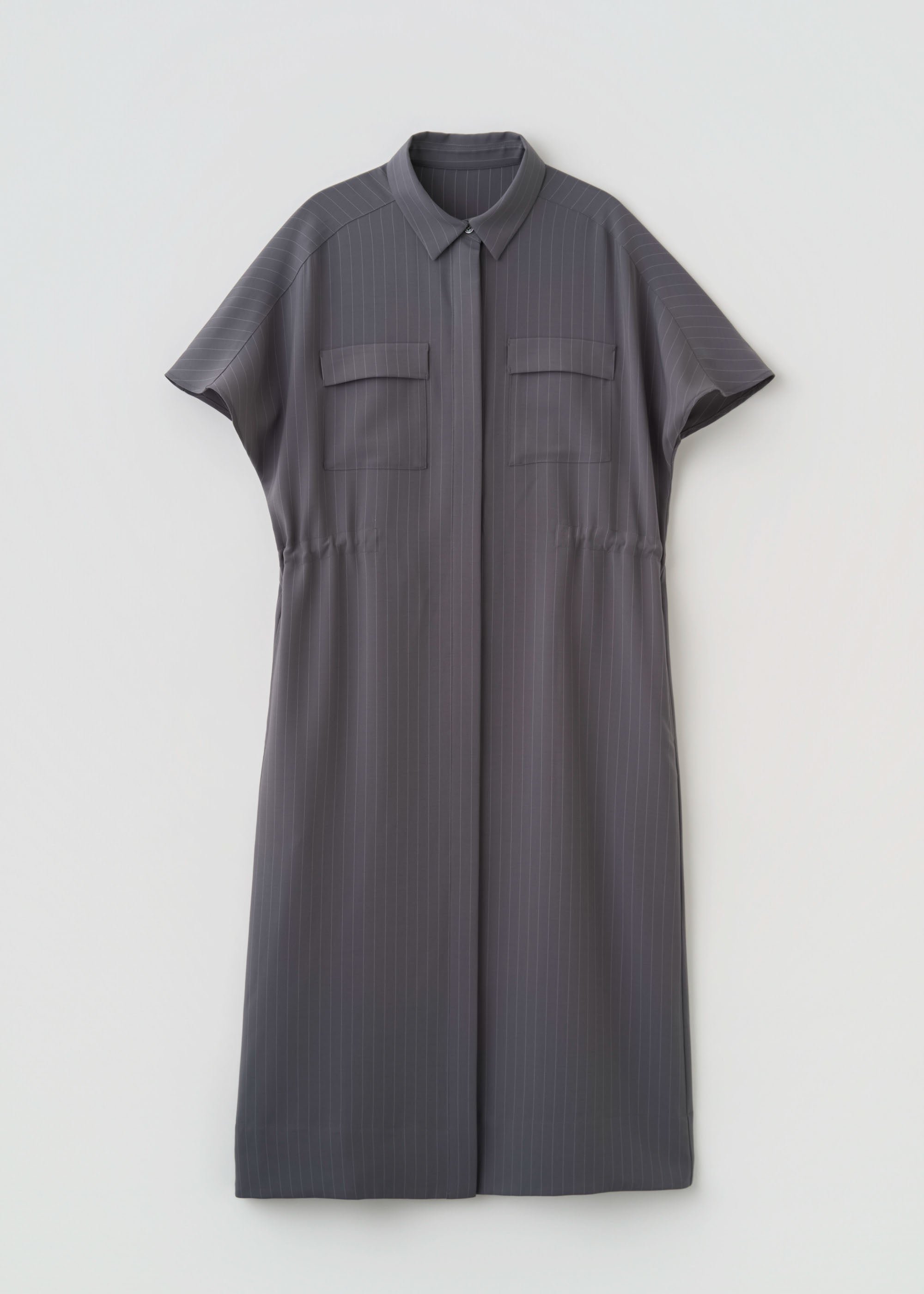 ロングシャツワンピース