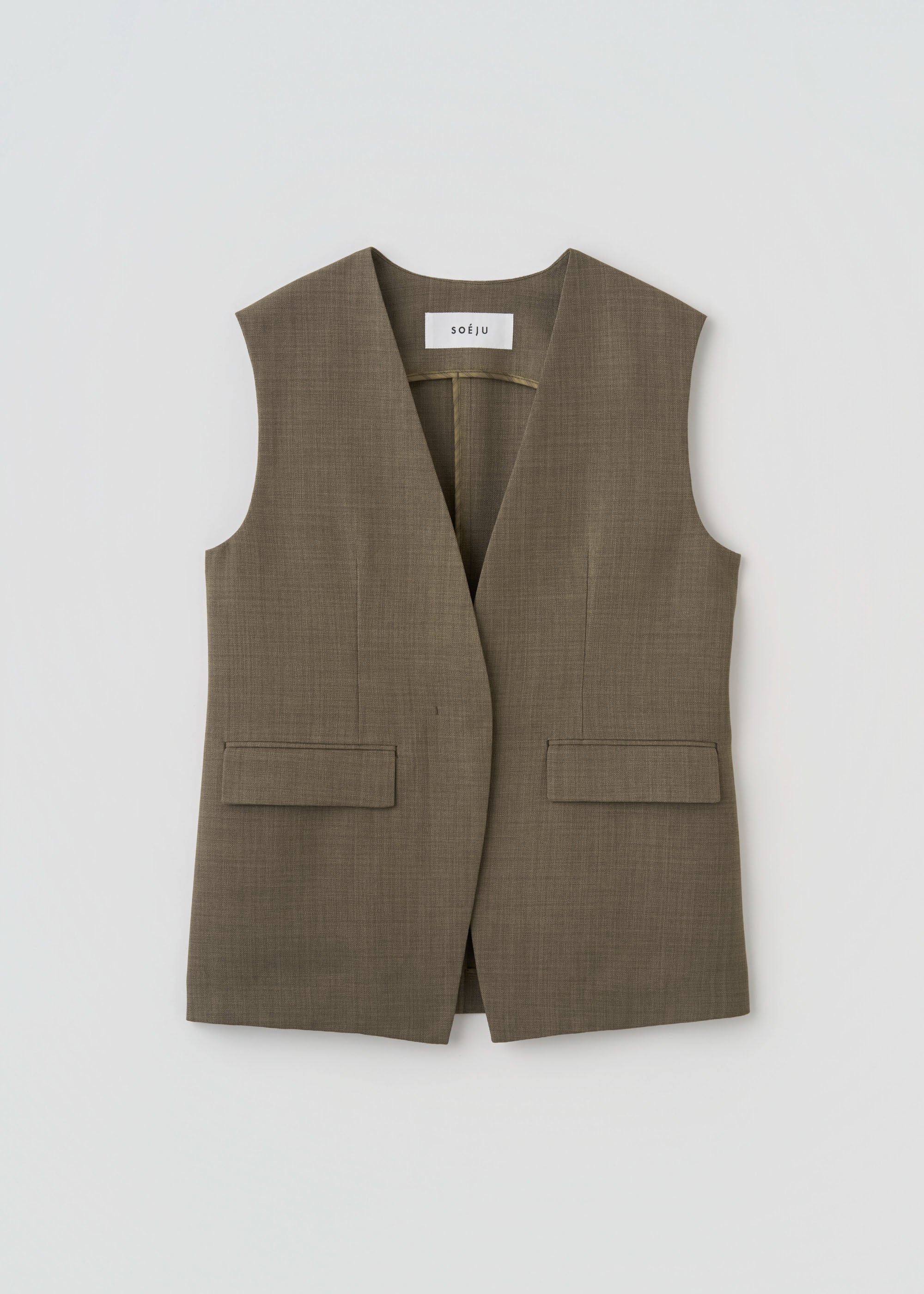 リネンライクノーカラージレ