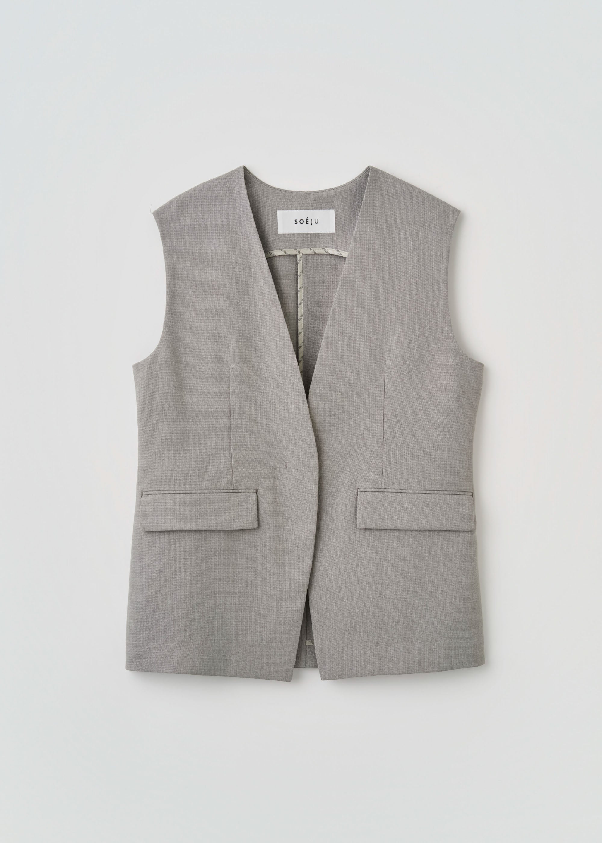 リネンライクノーカラージレ