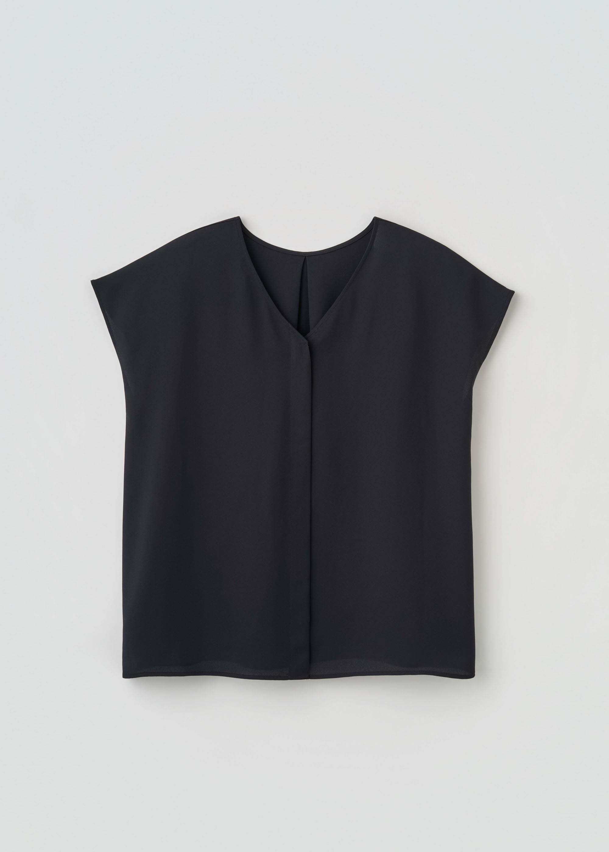 エアリージョーゼットショートスリーブブラウス