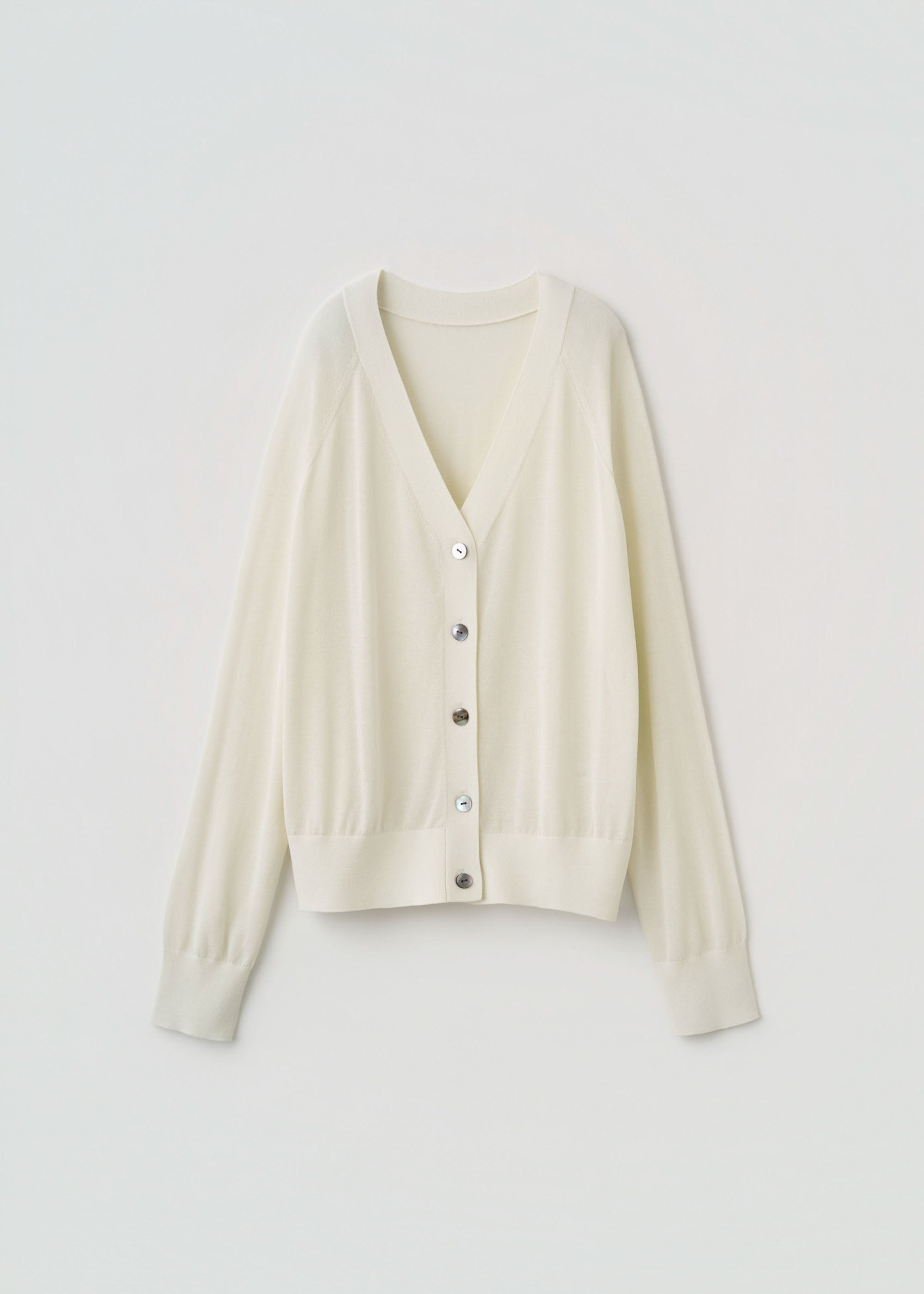シアーVネックカーディガン