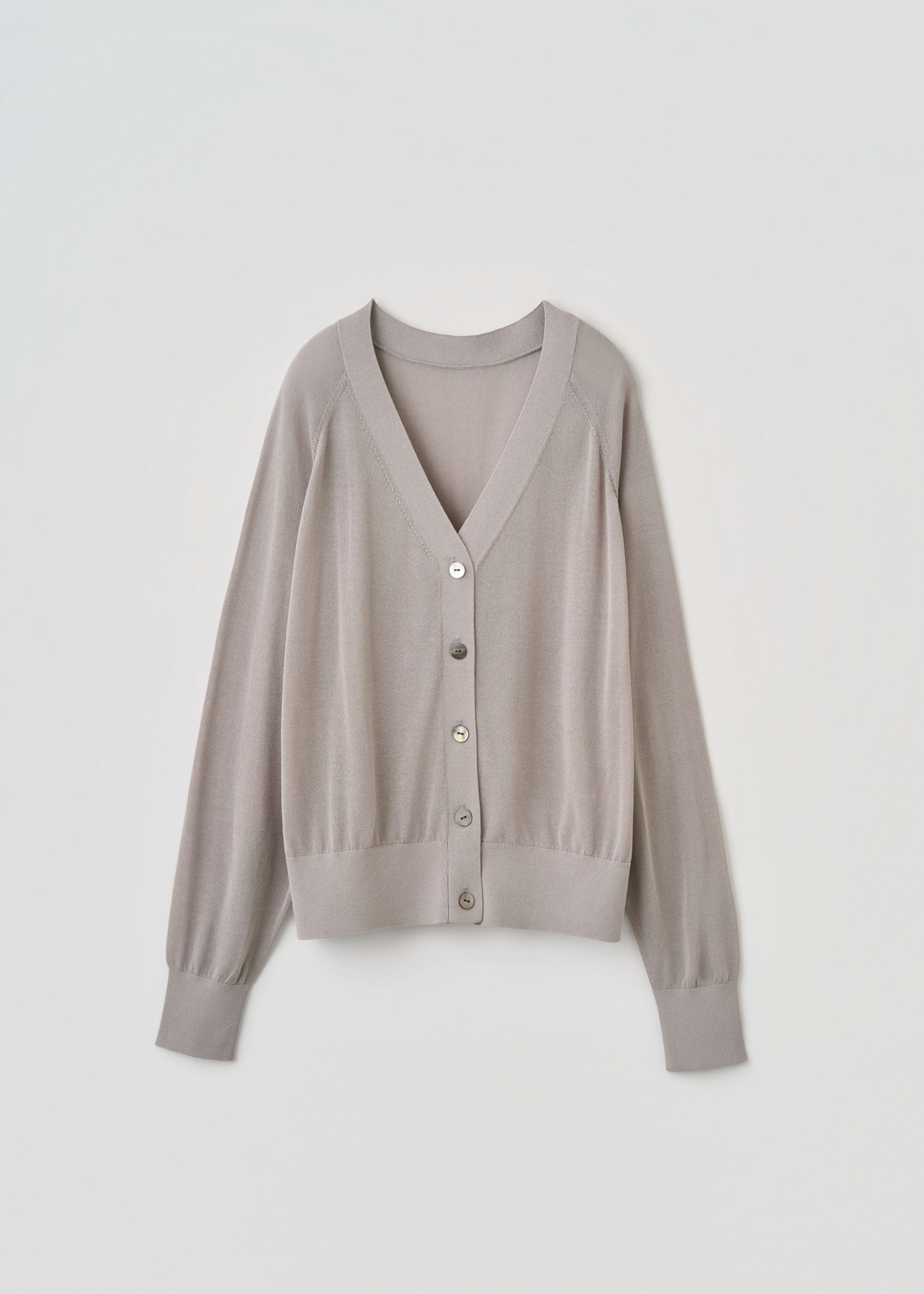 シアーVネックカーディガン
