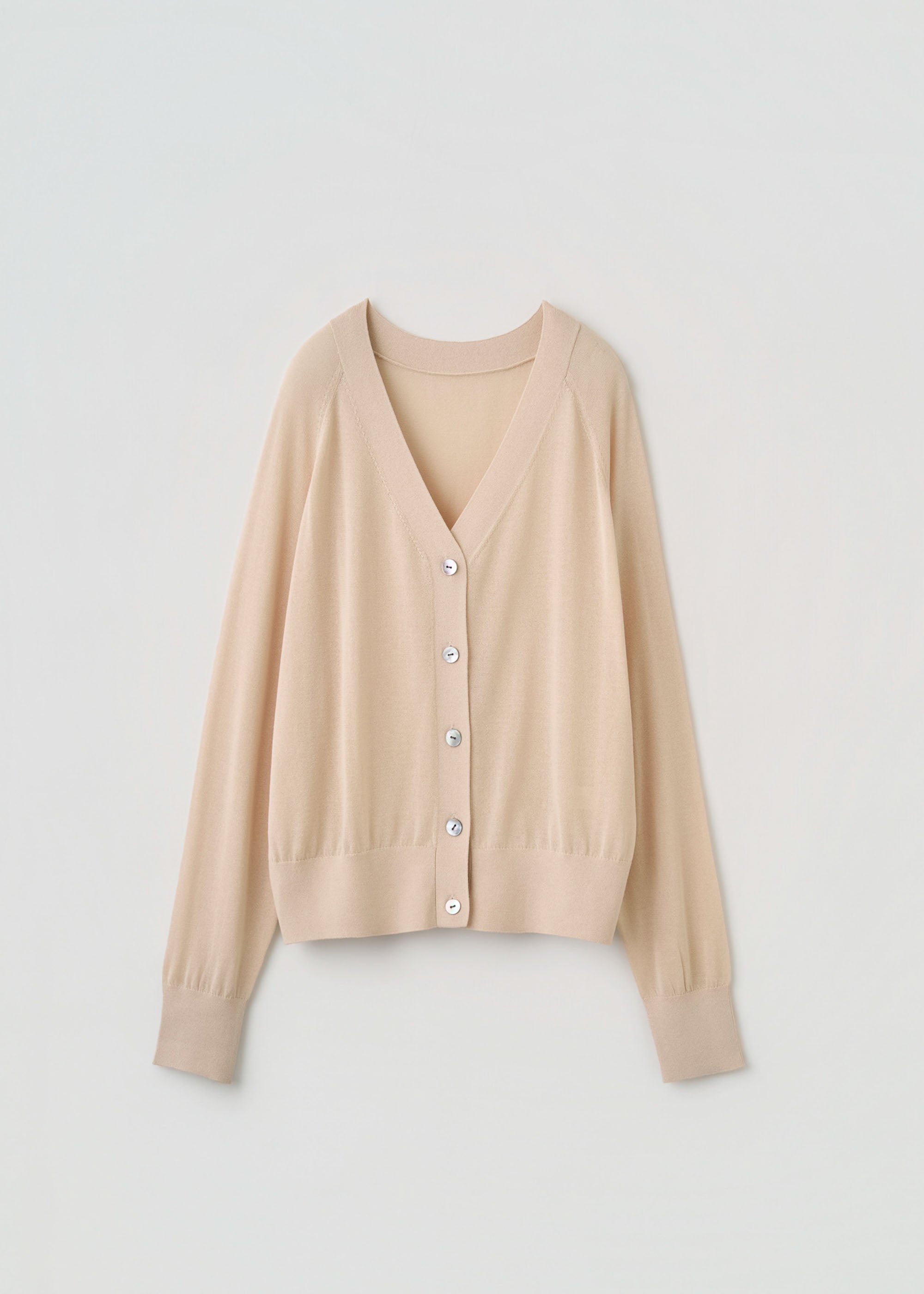 シアーVネックカーディガン
