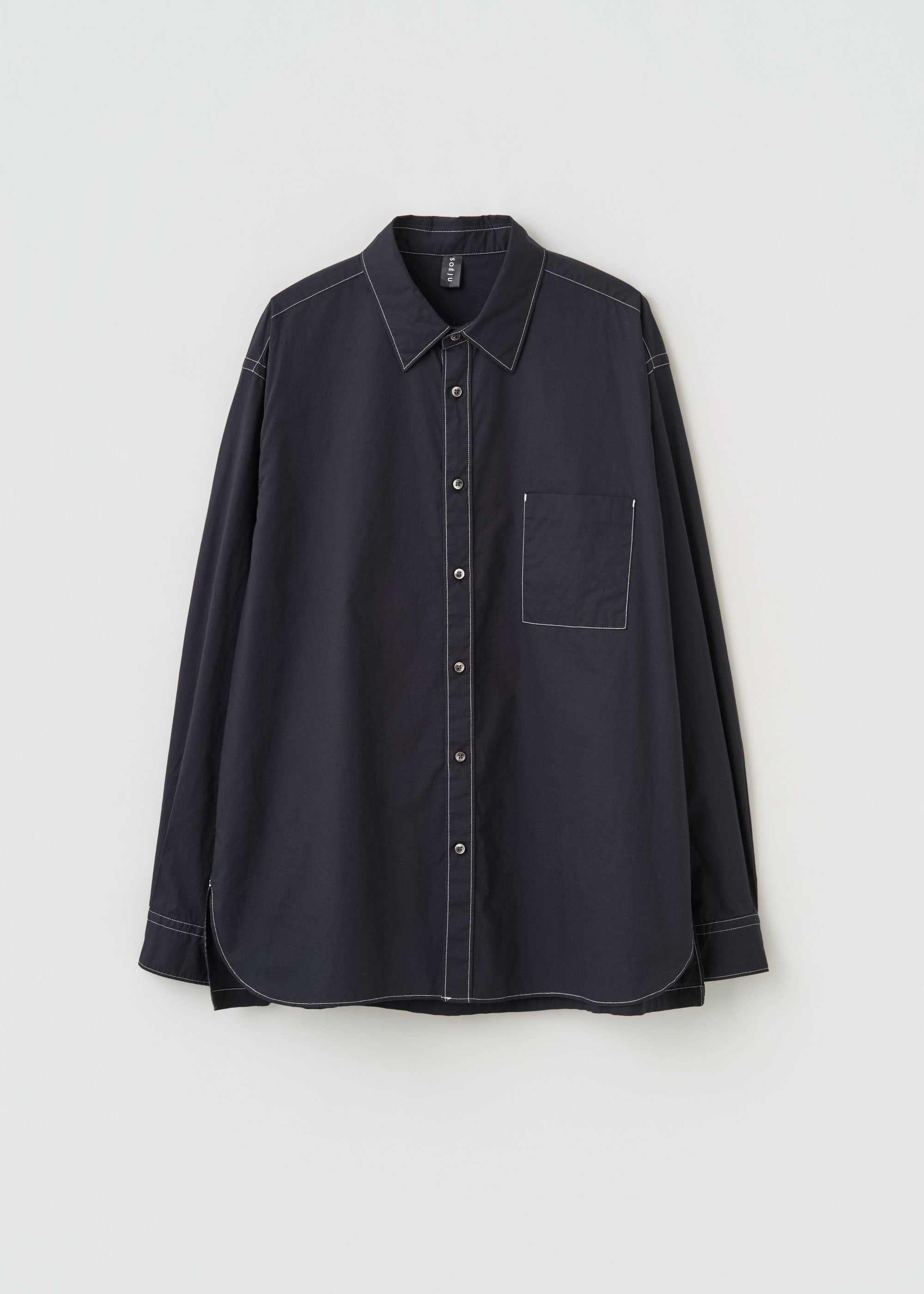 コットンシルクシャツ