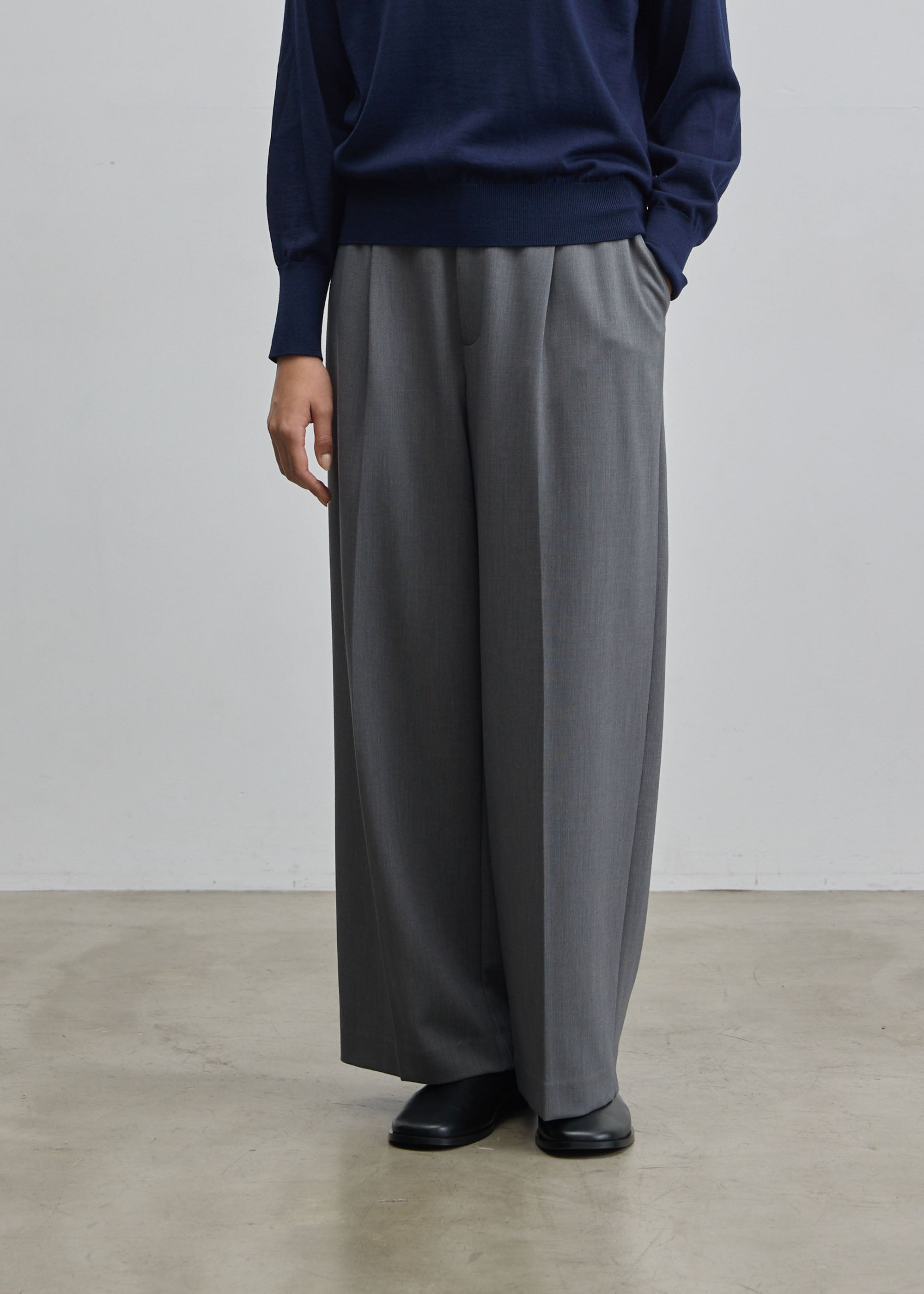 現在販売終了カラー！ネイビーSOEJU ソフトオックスドロストパンツ 現在販売終了カラー！ネイビーSOEJU ソフトオックスドロスト